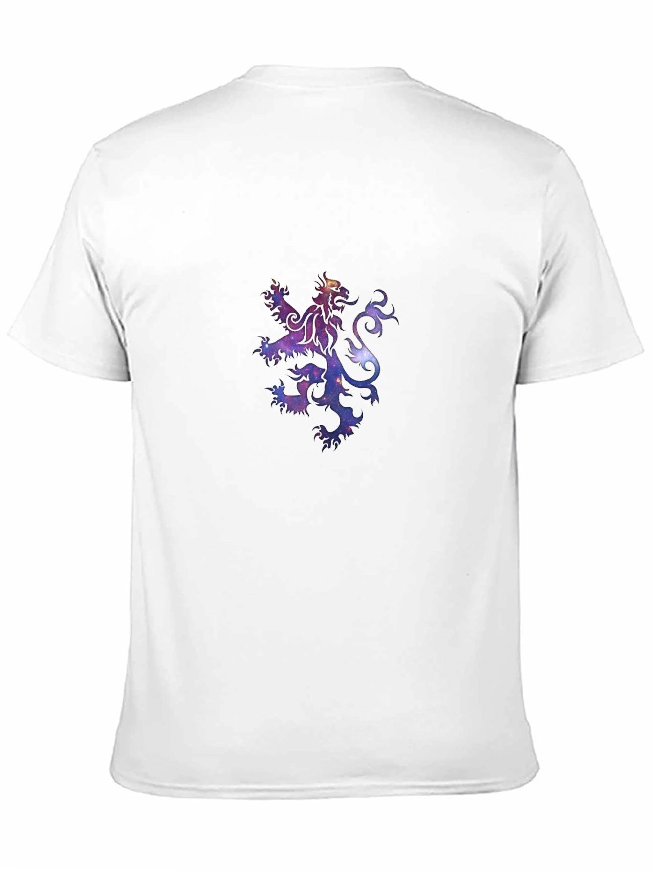 Galaxy Lion Crest Black T-Shirt