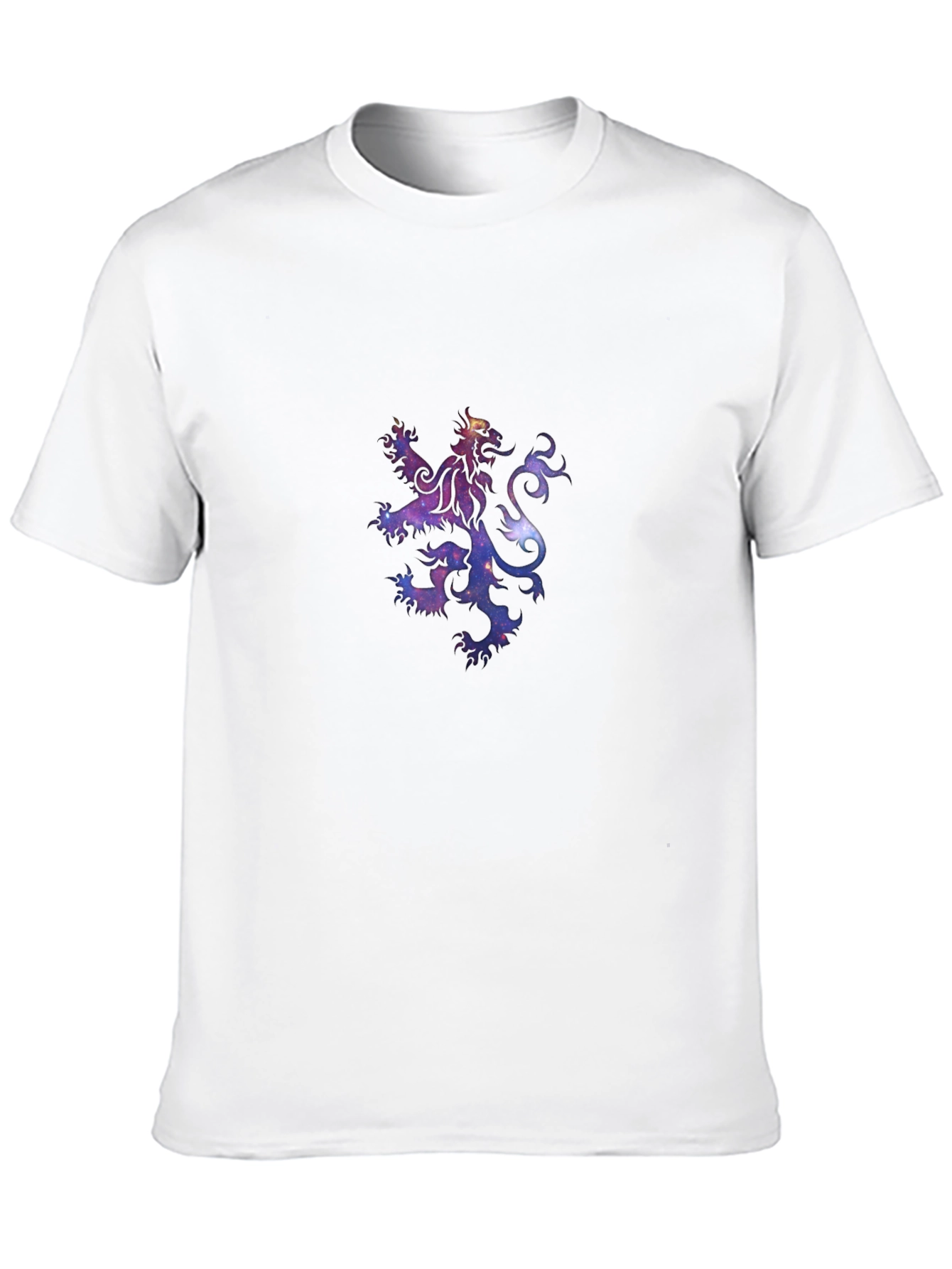 Galaxy Lion Crest Black T-Shirt