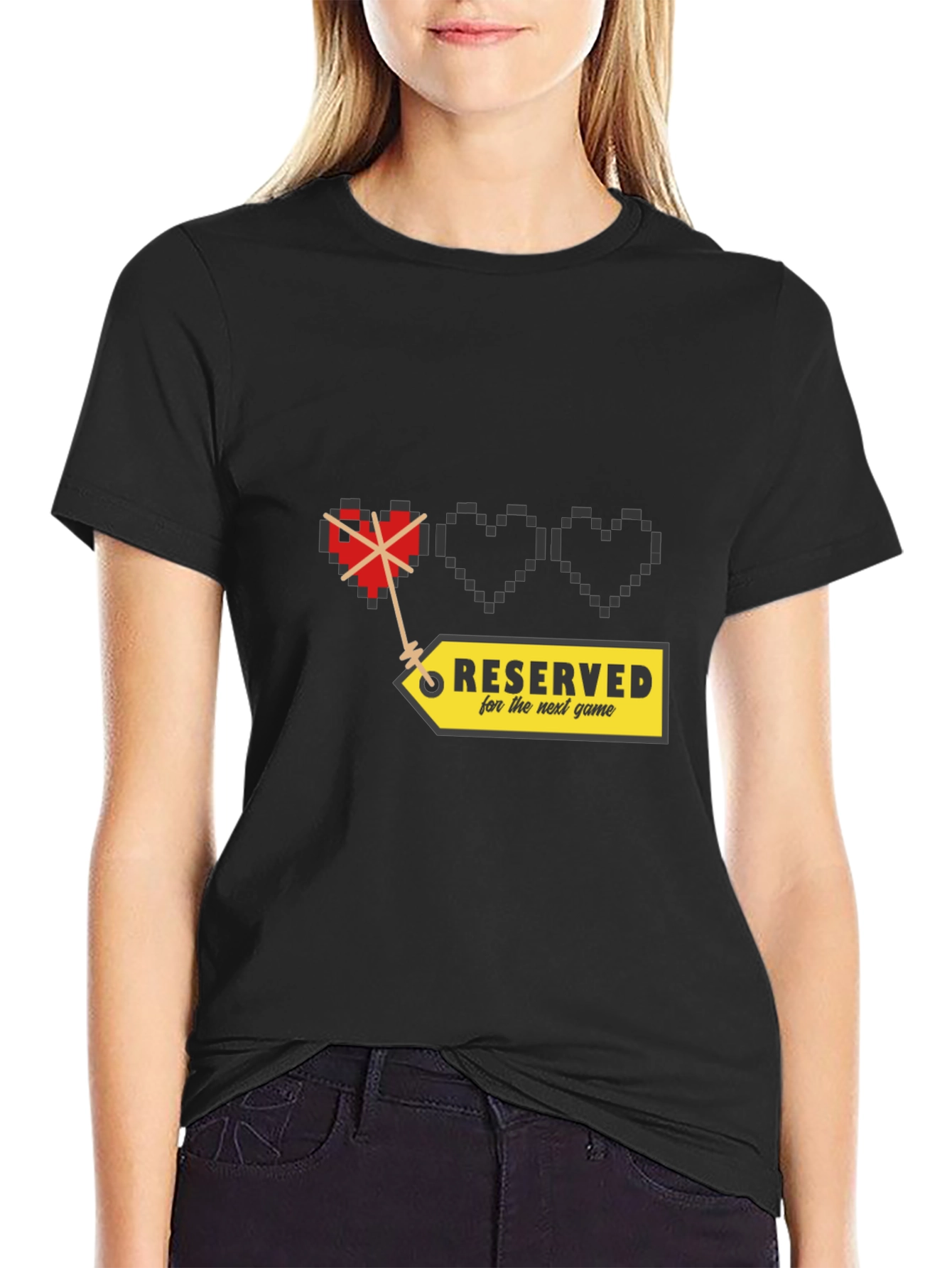 Gamer Heart Pixelated T-Shirt - Reserved
