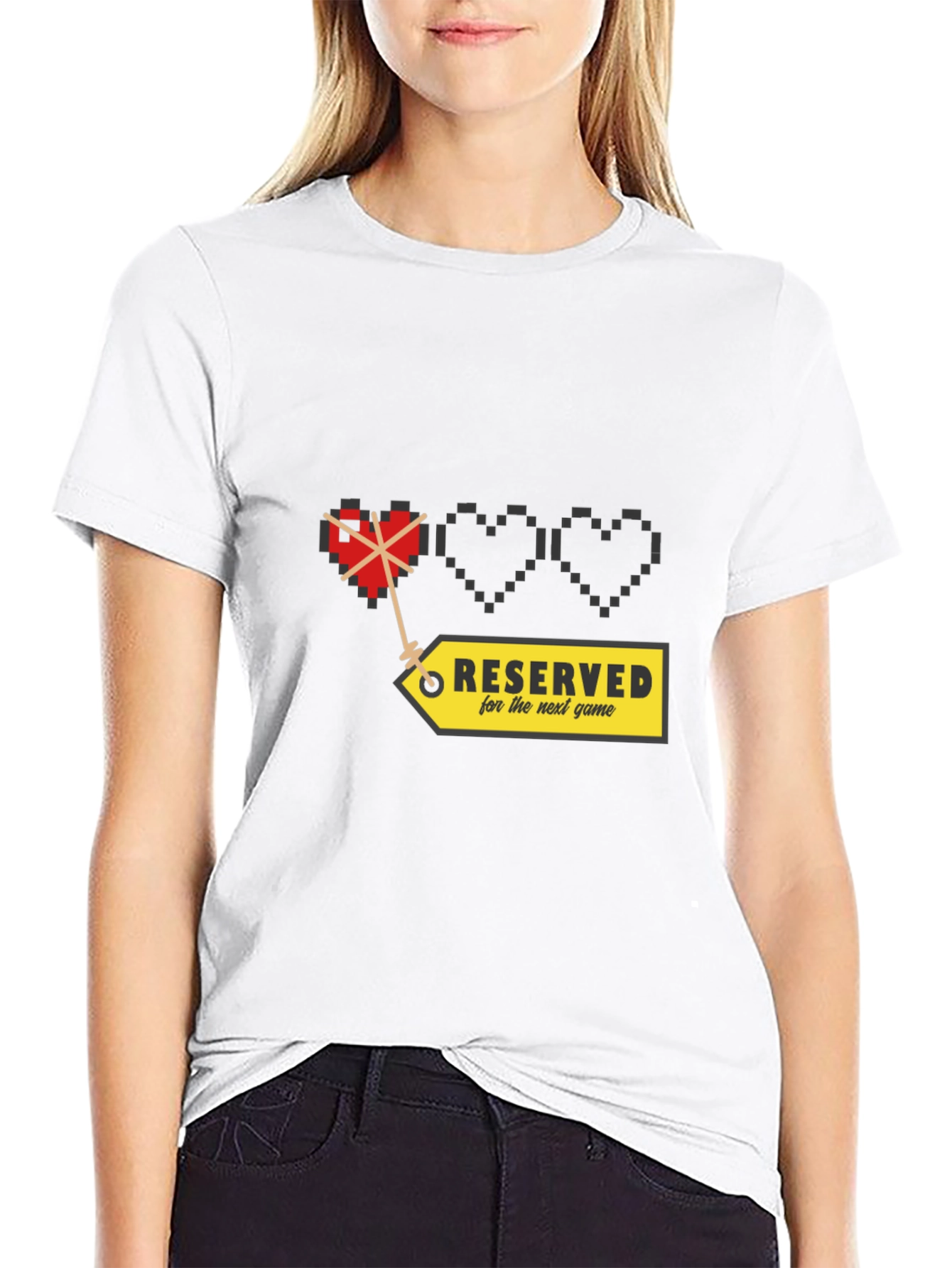 Gamer Heart Pixelated T-Shirt - Reserved