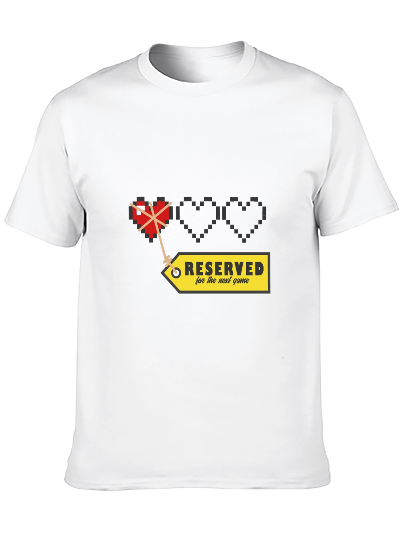 Gamer Heart Pixelated T-Shirt - Reserved