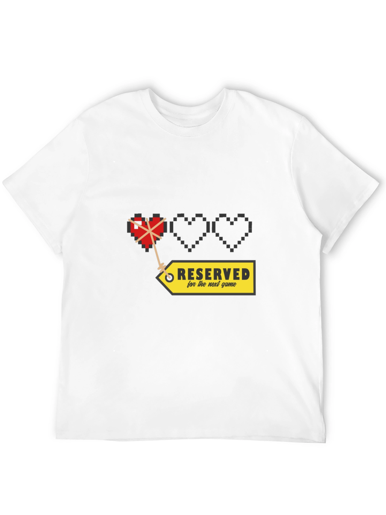 Gamer Heart Pixelated T-Shirt - Reserved