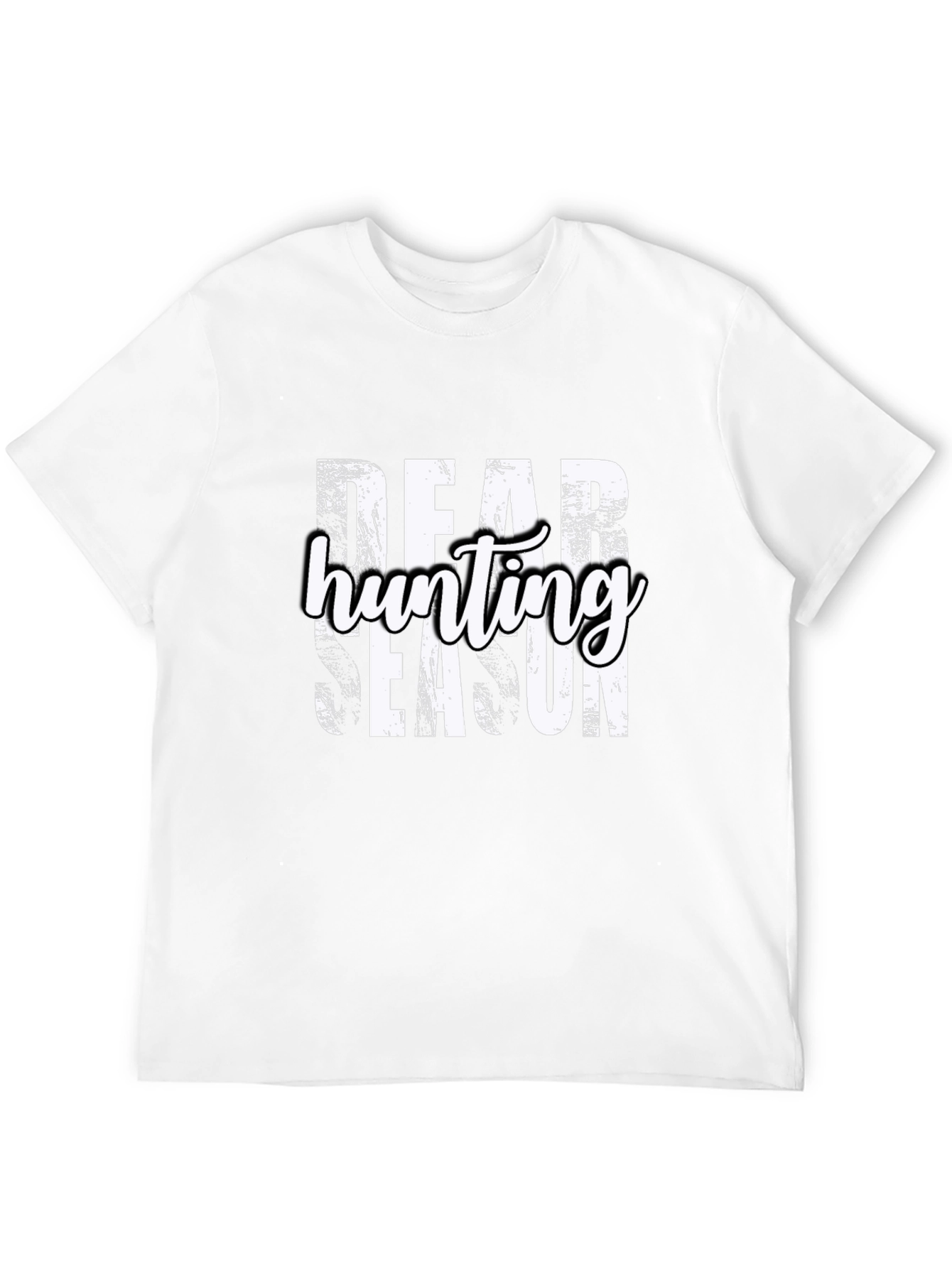 Dear Hunting Season Black Graphic Tee