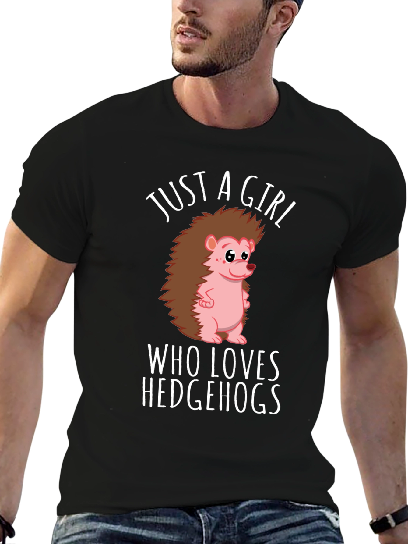 Just a Girl Who Loves Hedgehogs T-Shirt
