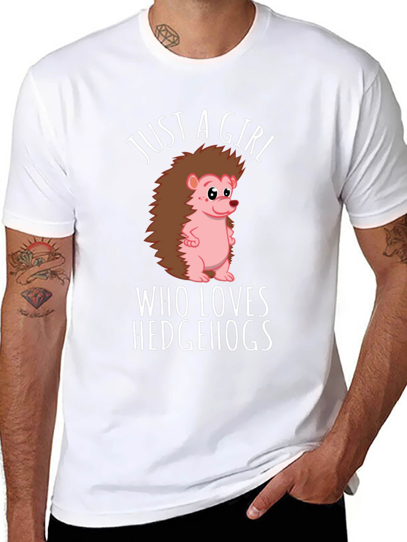 Just a Girl Who Loves Hedgehogs T-Shirt