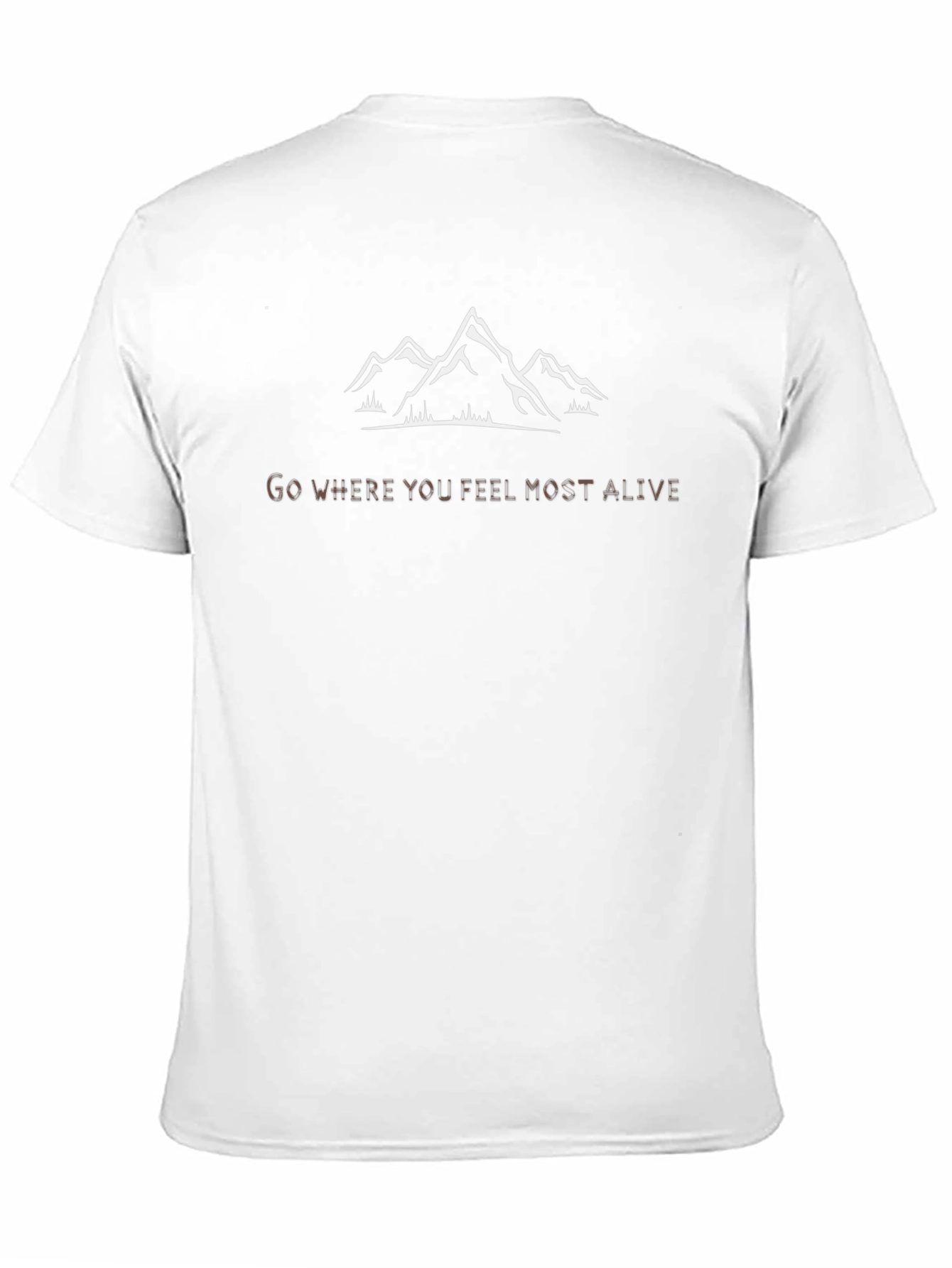 Adventure Awaits: Mountain Graphic Black T-Shirt