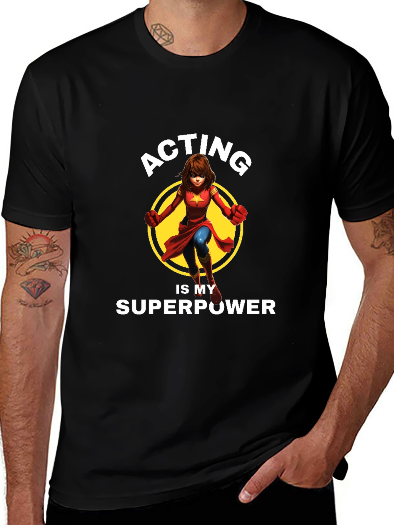 Acting is My Superpower Graphic T-Shirt