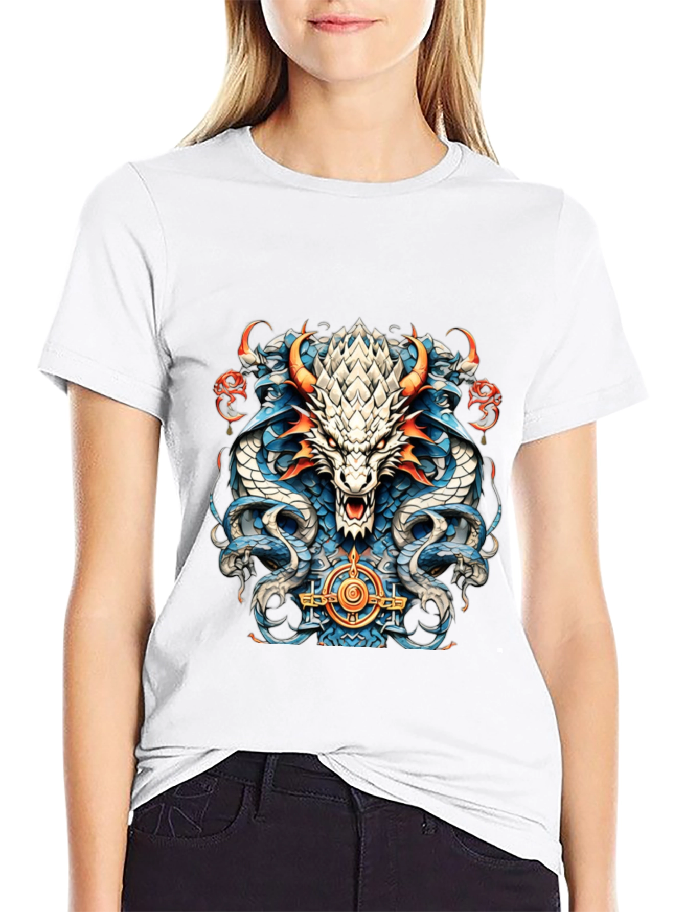Dragon Graphic T-Shirt - Mens Black Tee