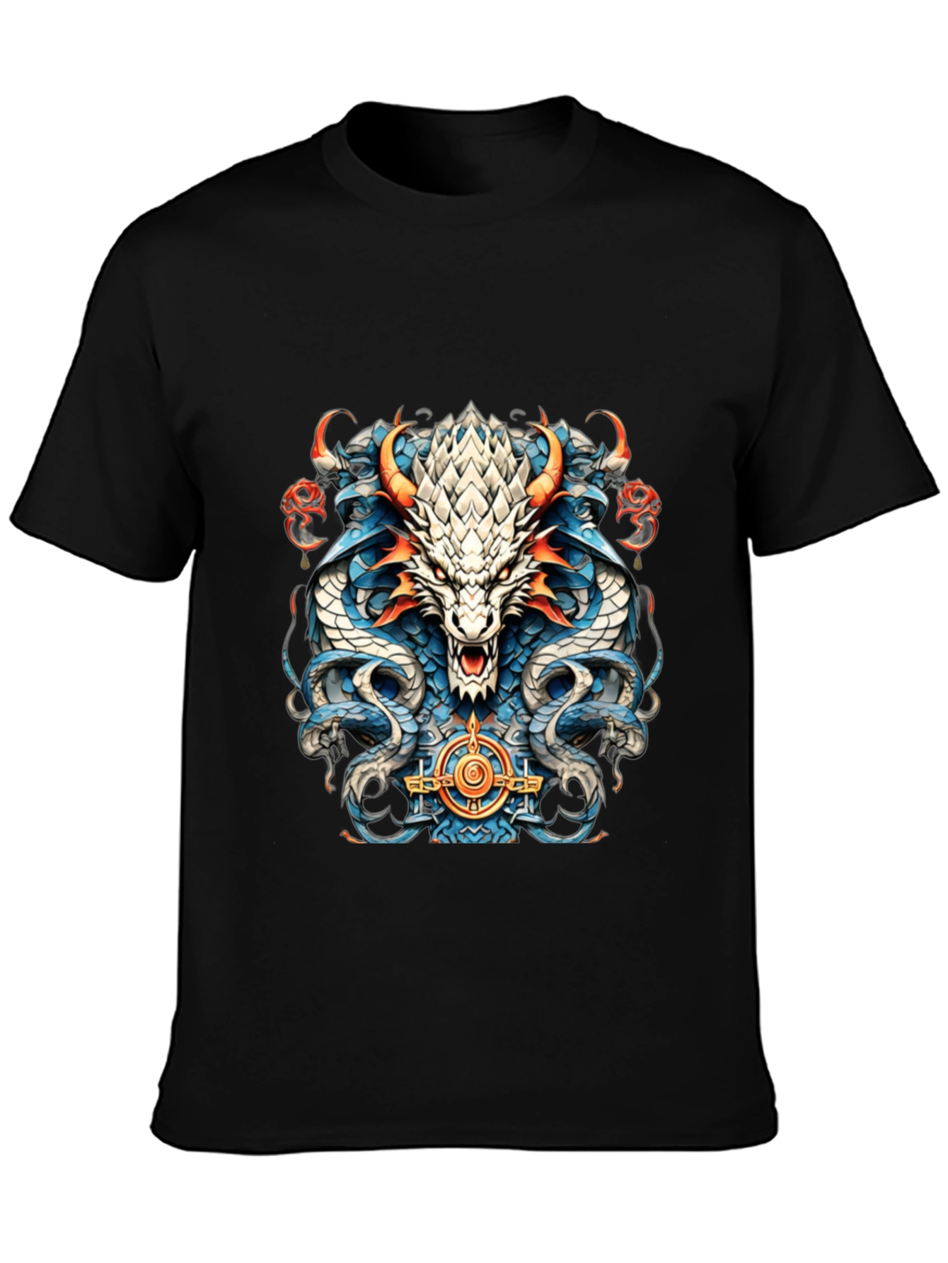 Dragon Graphic T-Shirt - Mens Black Tee