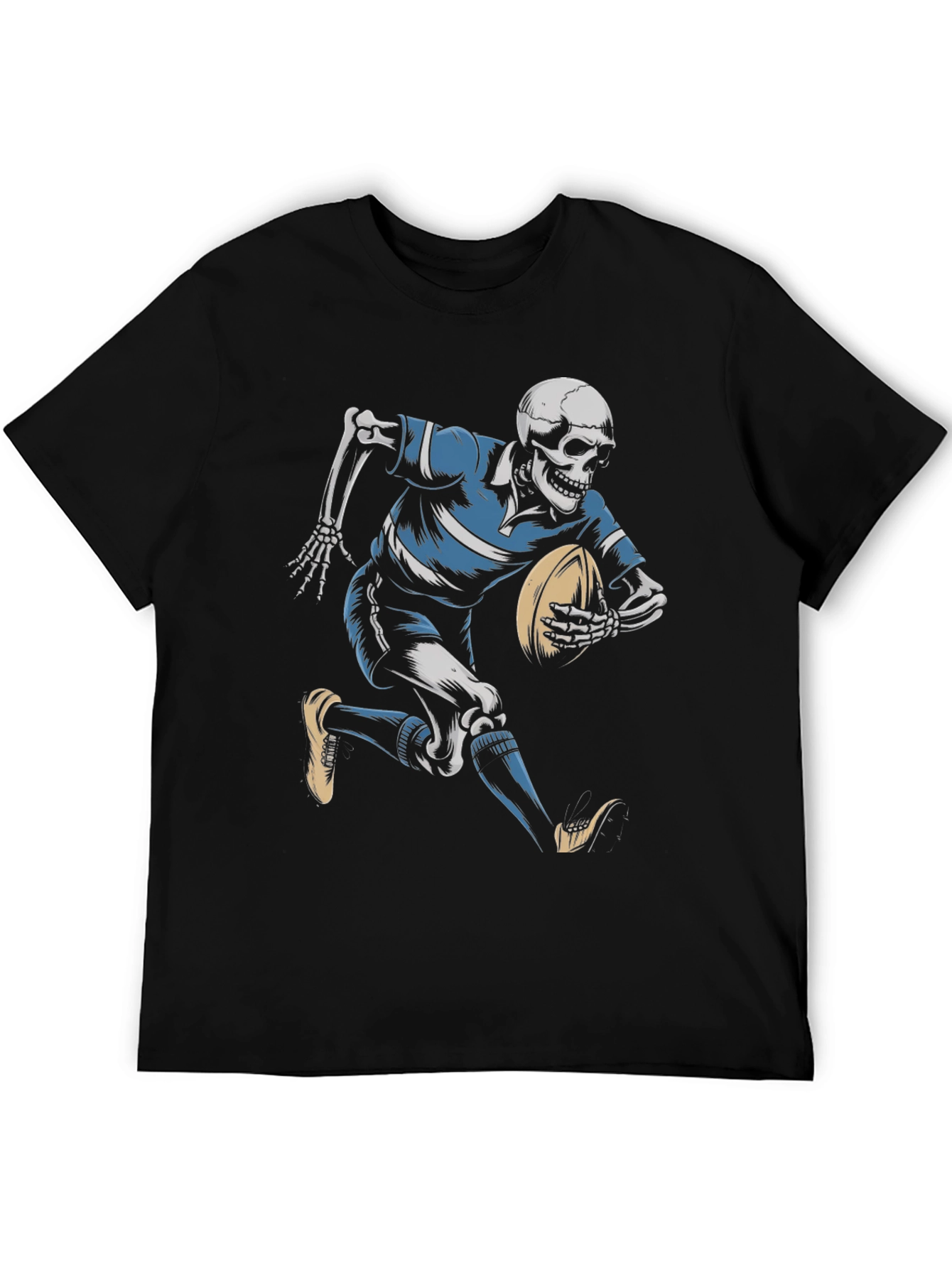 Rugby Skeleton Black T-Shirt