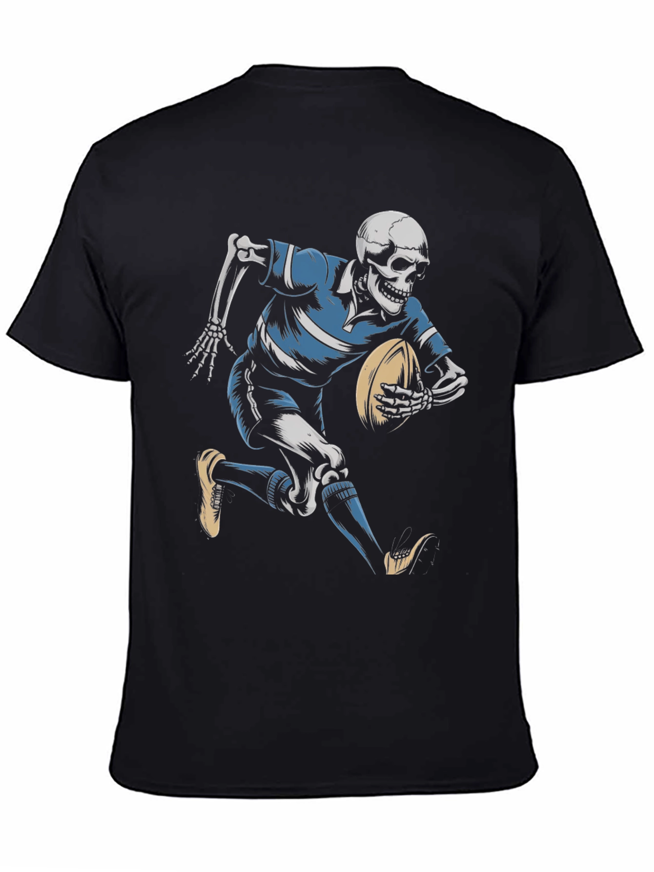 Rugby Skeleton Black T-Shirt