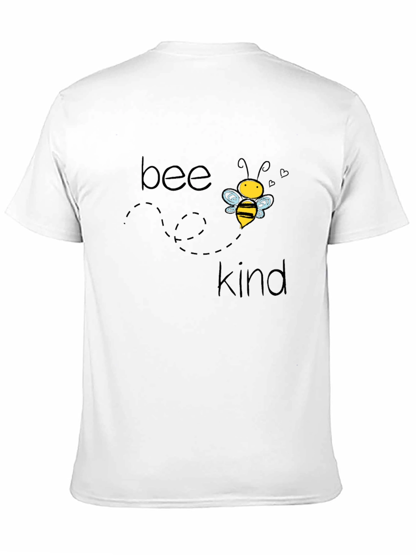 Bee Kind Graphic Tee - Black Cotton Casual T-Shirt
