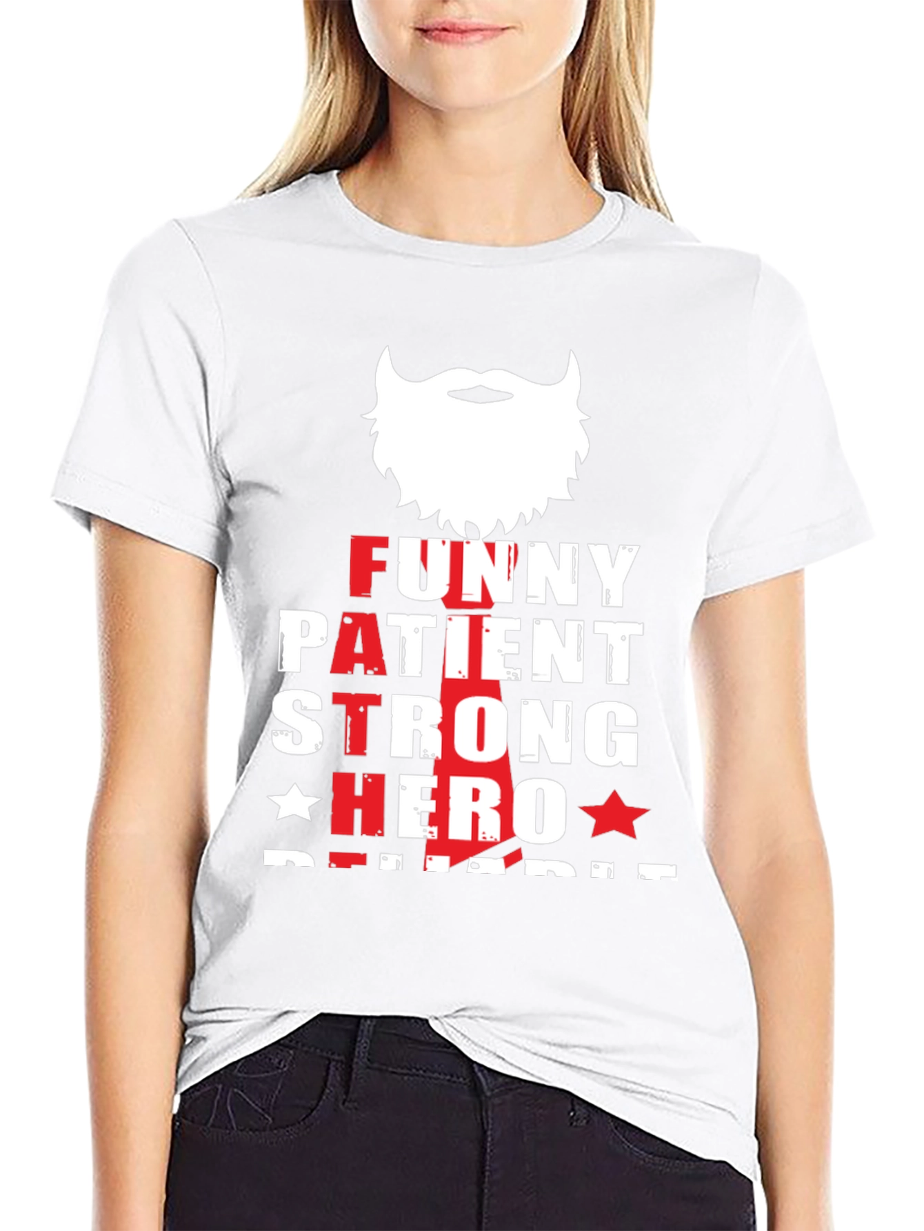 Funny Patient Strong Hero Dad T-Shirt