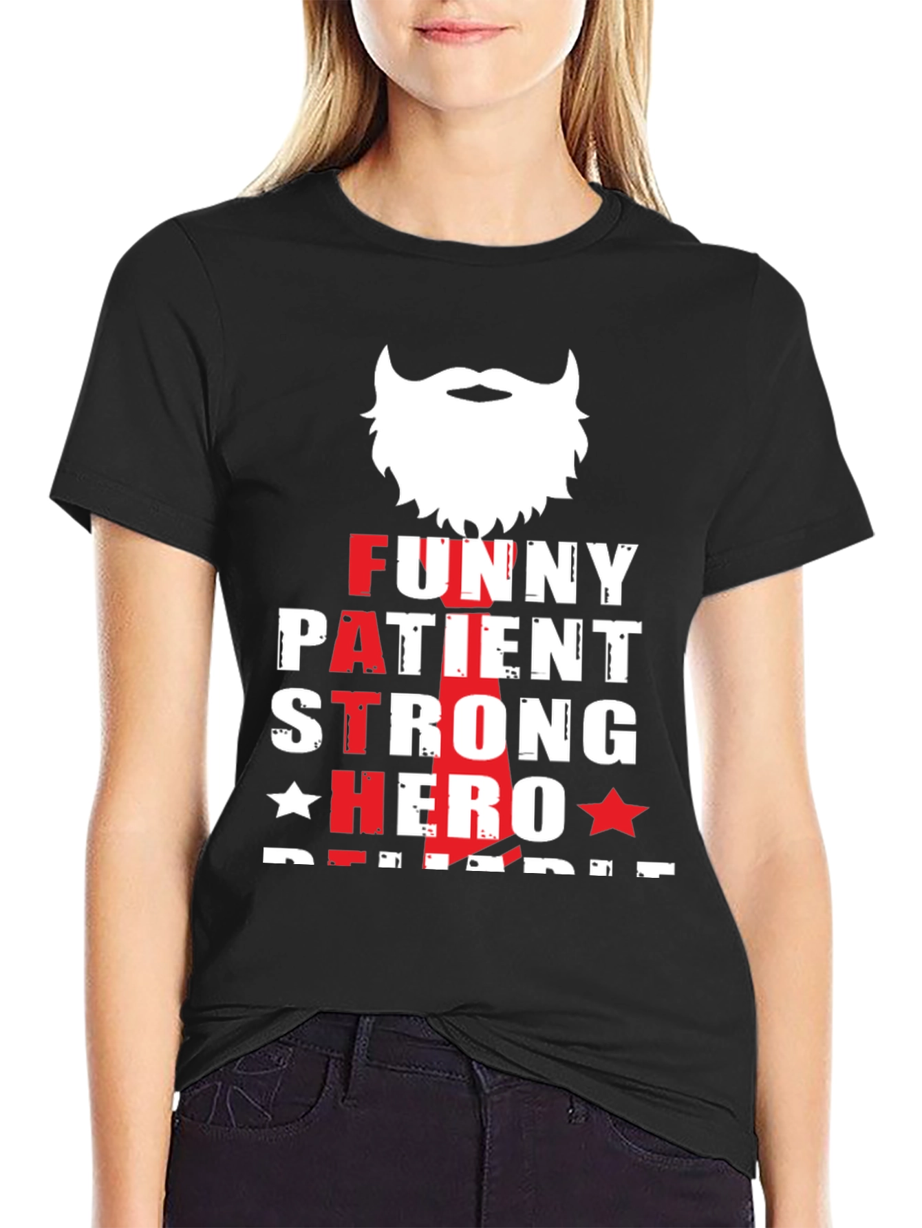 Funny Patient Strong Hero Dad T-Shirt