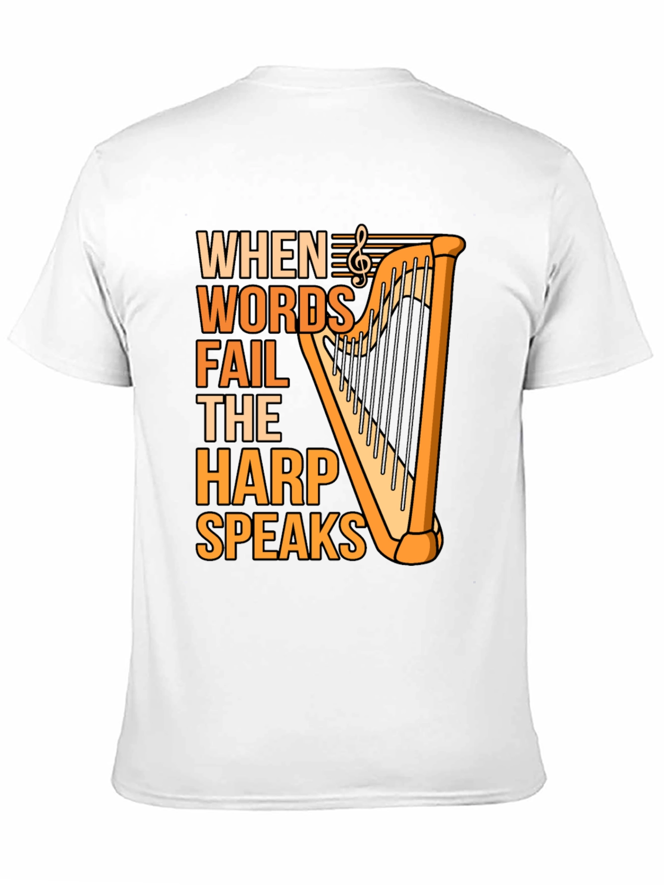 Harp Speaks T-Shirt - Music Lover Tee