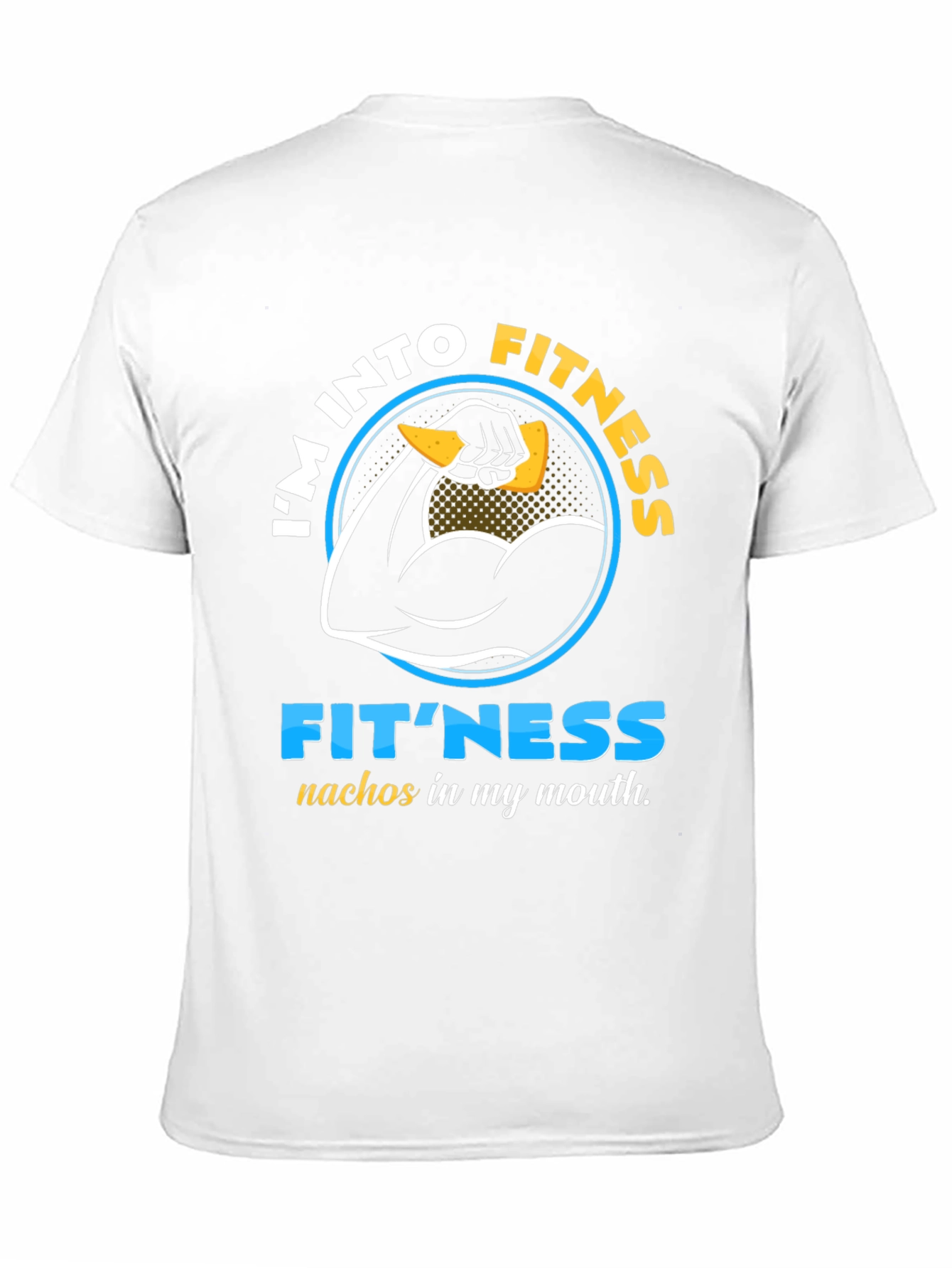 Funny Fitness Nachos Mens Graphic T-Shirt