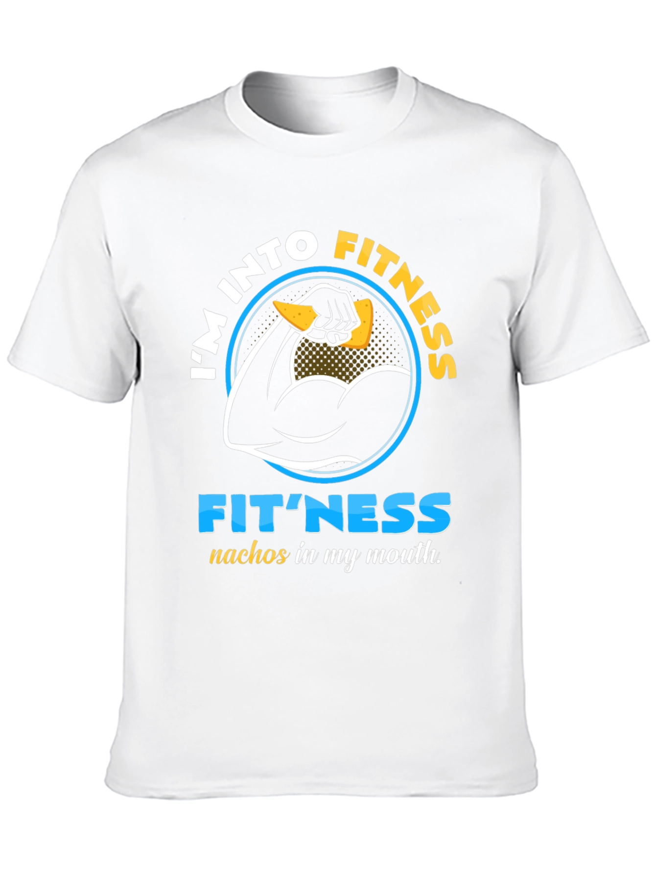 Funny Fitness Nachos Mens Graphic T-Shirt