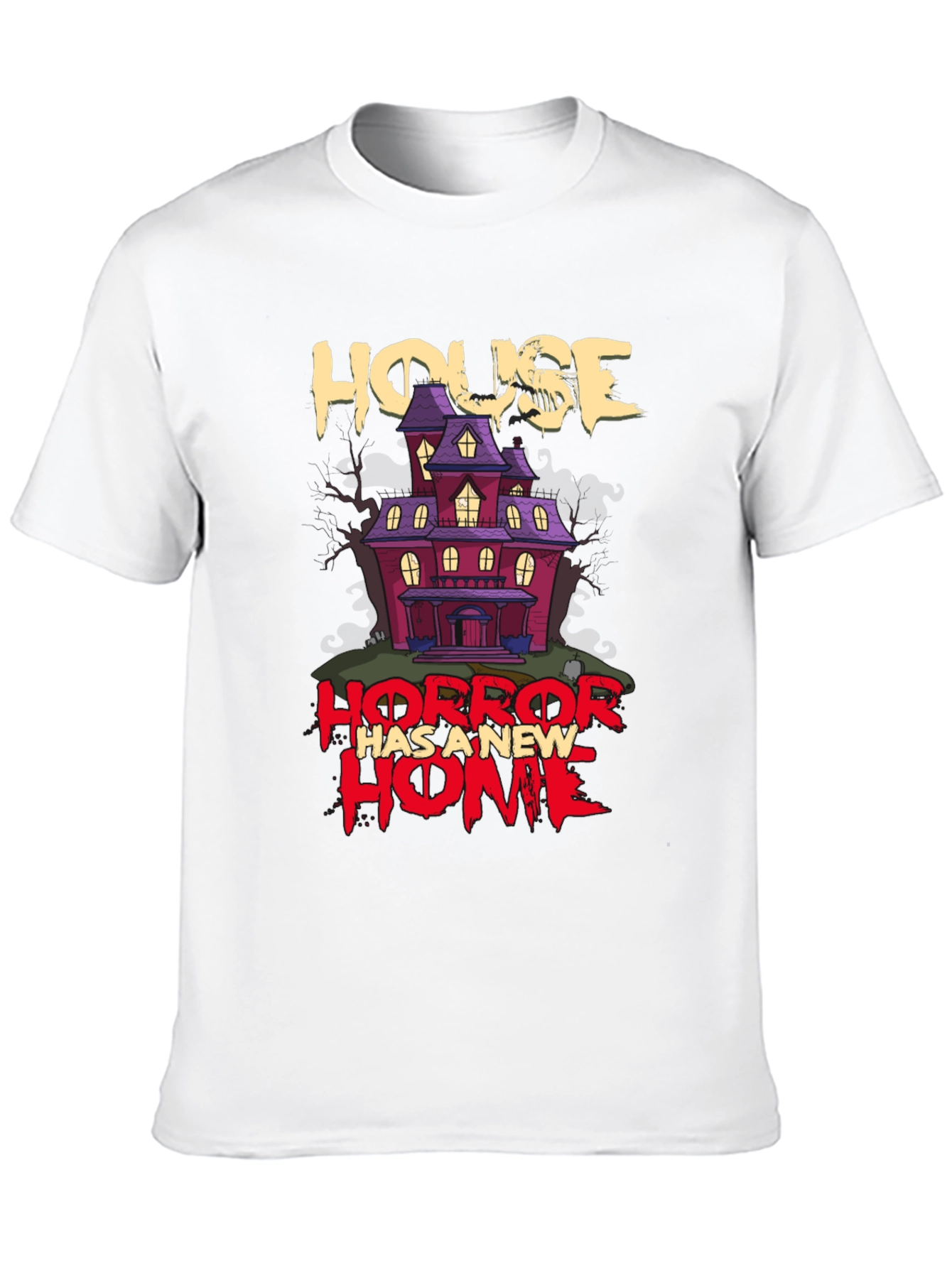 Horror House Graphic T-Shirt - Halloween Style