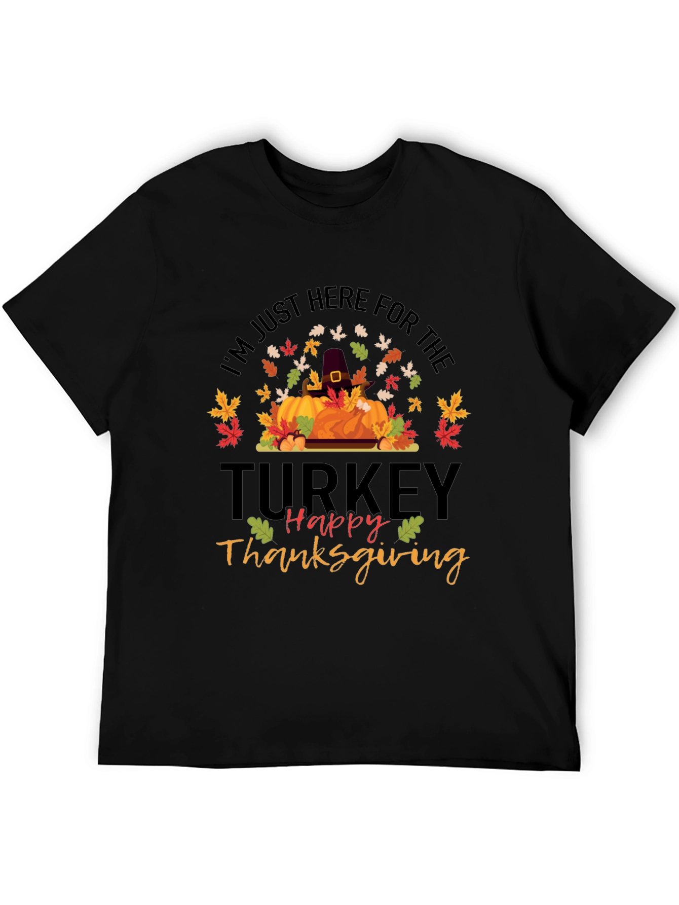 Funny Thanksgiving Turkey Graphic T-Shirt