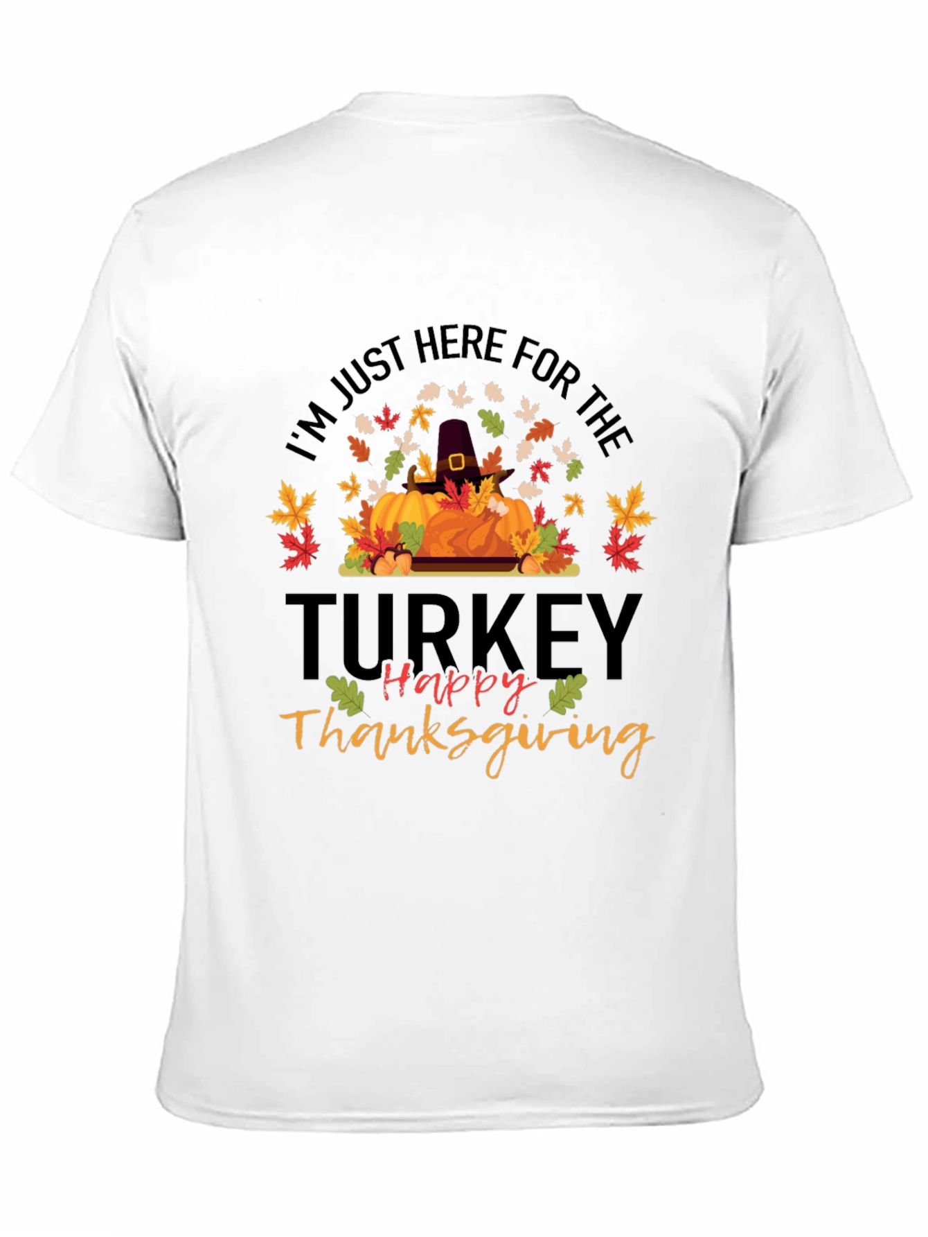 Funny Thanksgiving Turkey Graphic T-Shirt