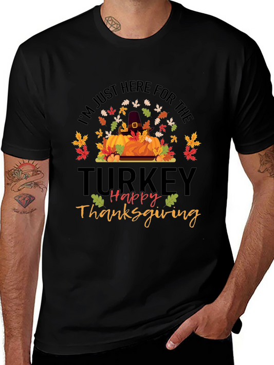 Funny Thanksgiving Turkey Graphic T-Shirt