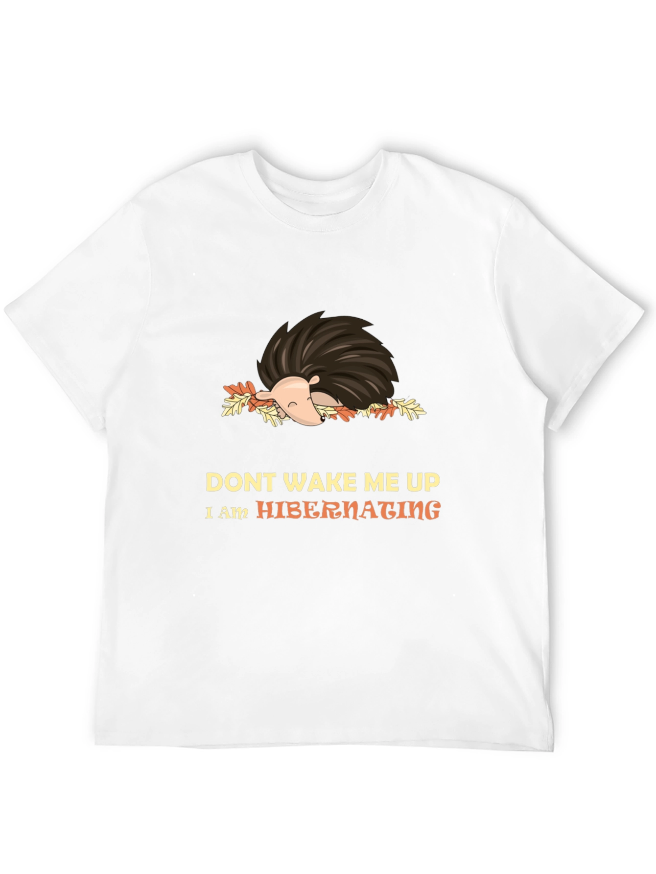 Hibernating Hedgehog Graphic Tee - Cozy Comfort