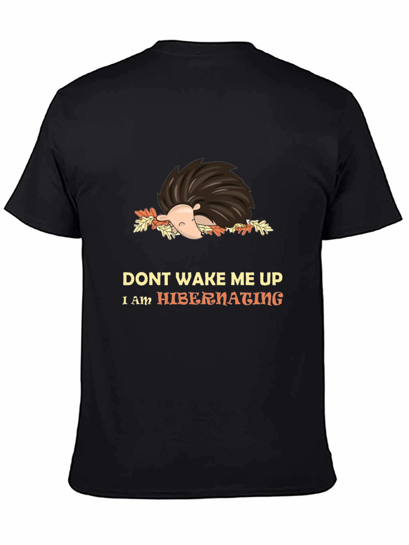Hibernating Hedgehog Graphic Tee - Cozy Comfort