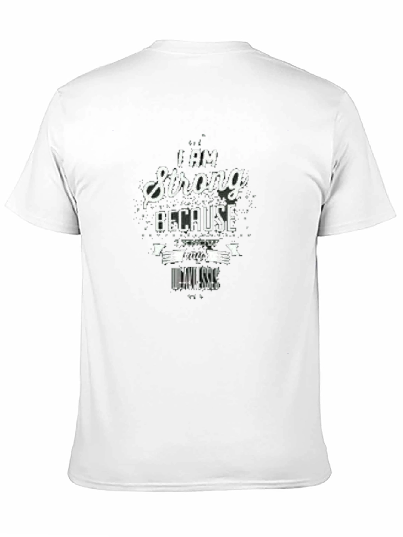 Strong Because I Know My Weaknesses Black T-Shirt