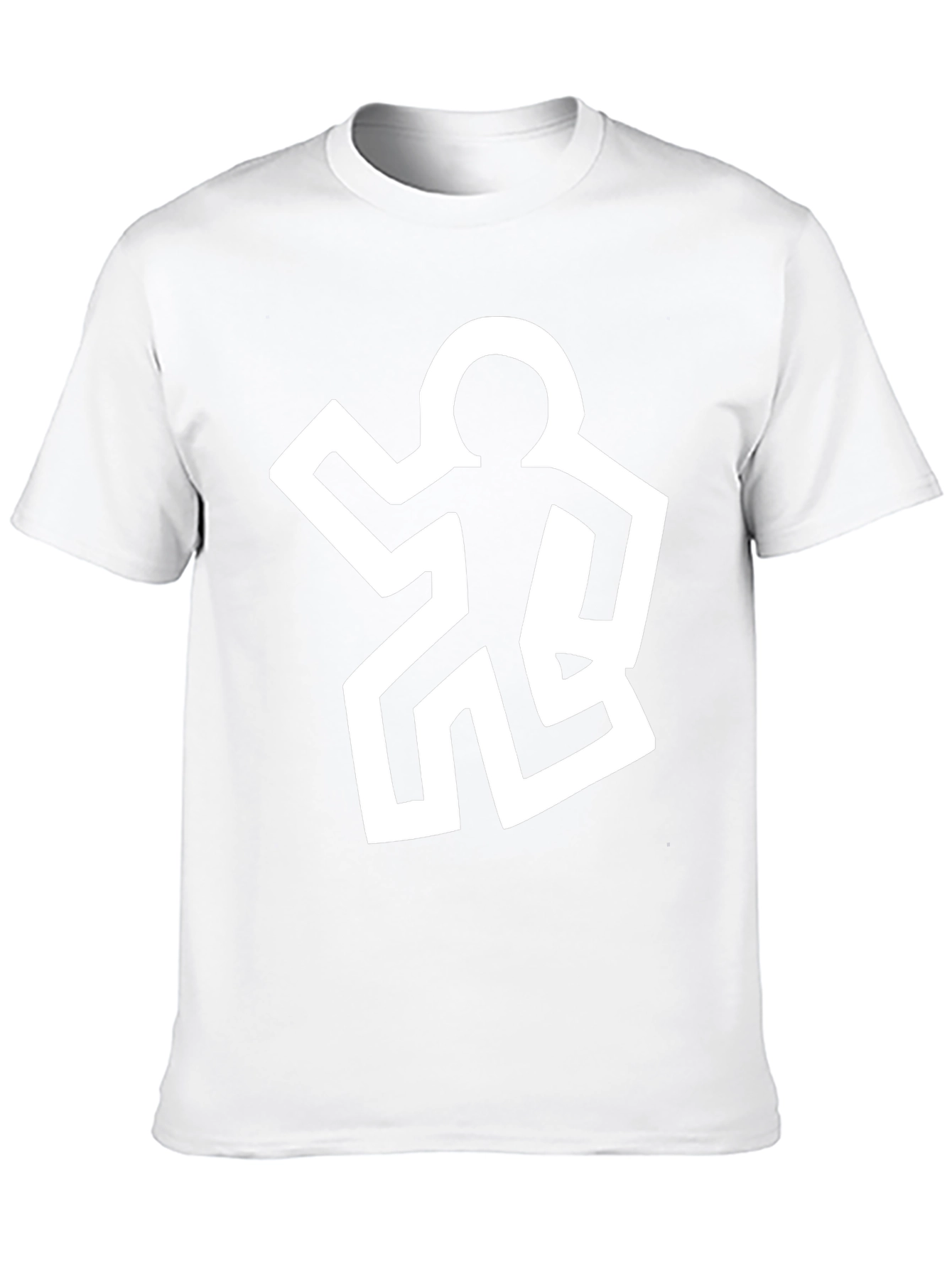 Abstract Man Graphic Black Tee