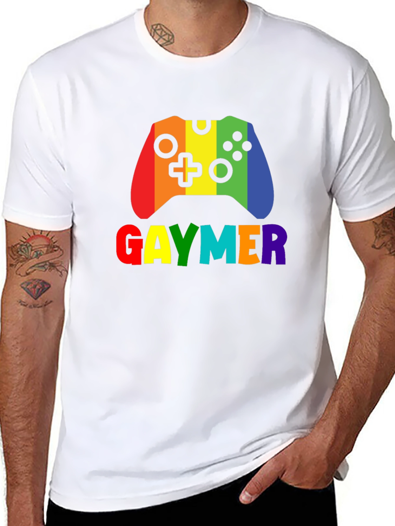 Gaymer Rainbow Graphic T-Shirt