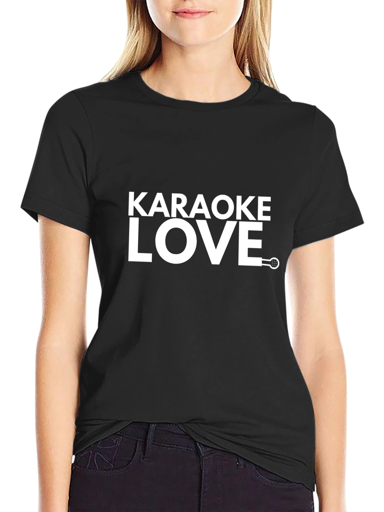 Karaoke Love Black T-Shirt