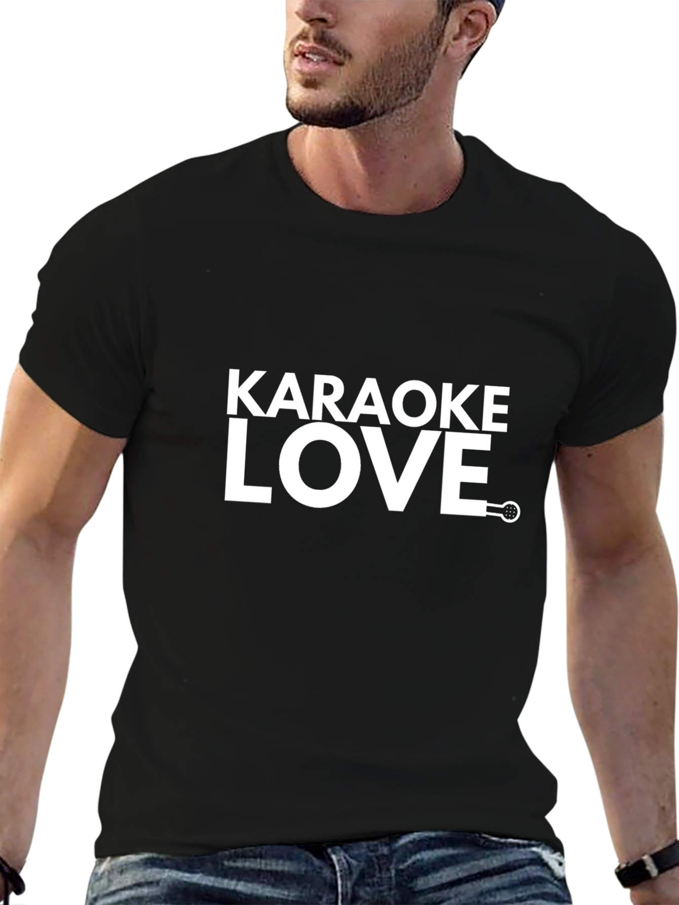Karaoke Love Black T-Shirt
