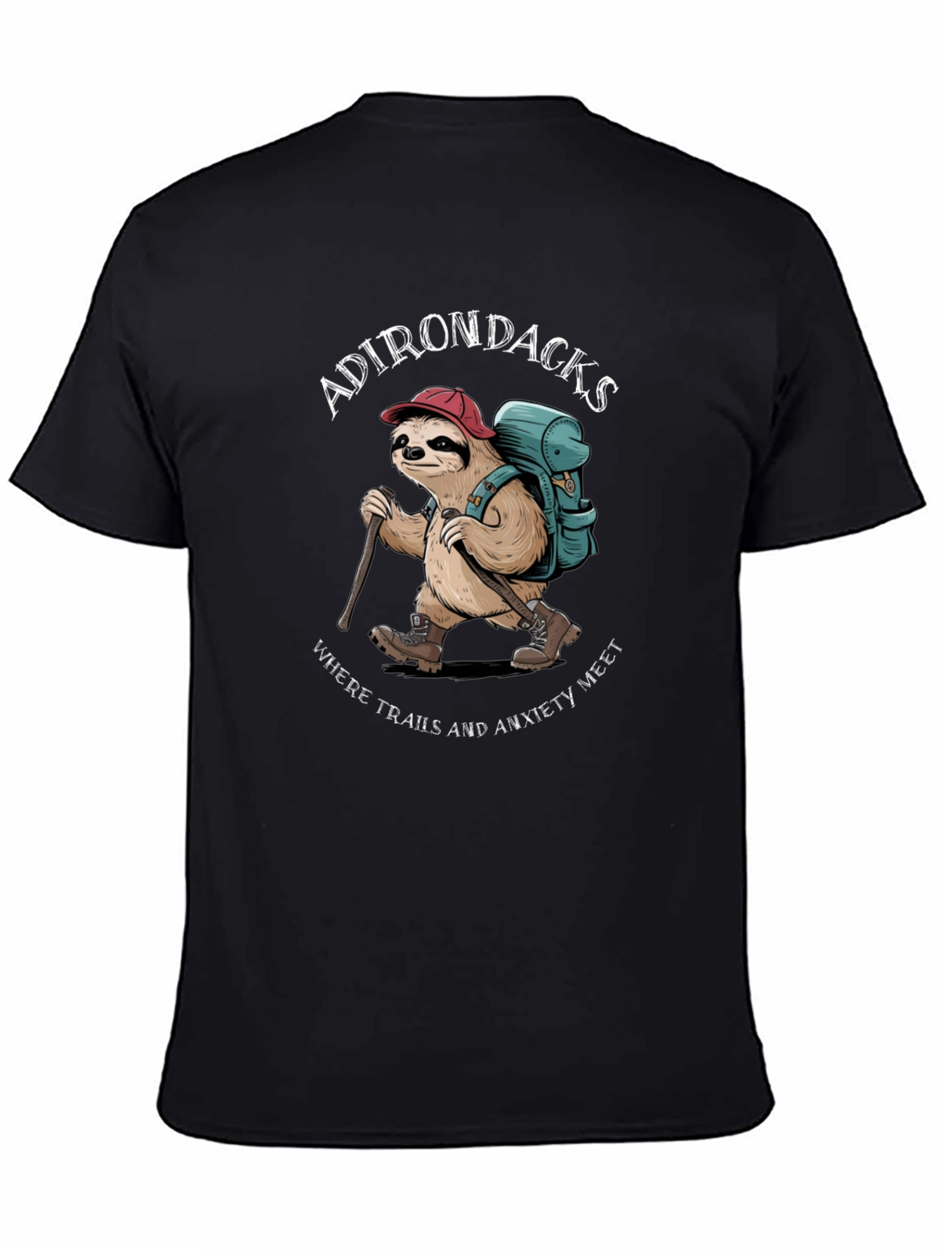 Adirondacks Sloth Hiking T-Shirt