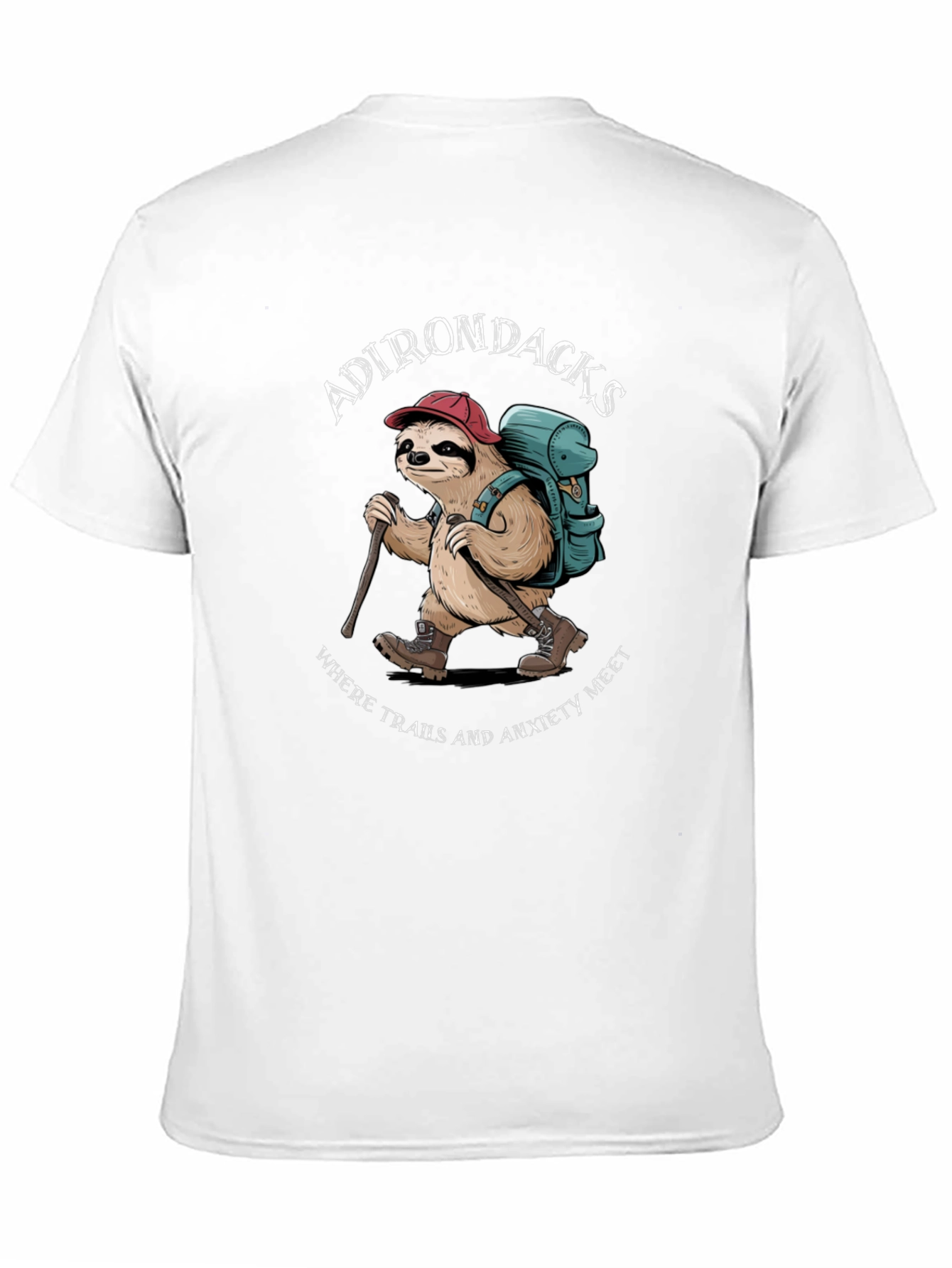 Adirondacks Sloth Hiking T-Shirt