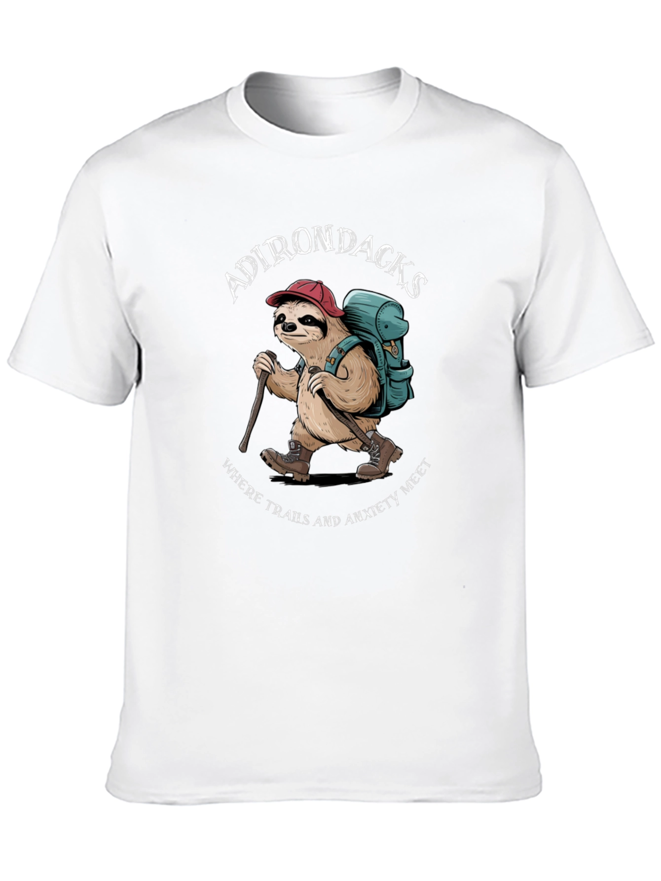 Adirondacks Sloth Hiking T-Shirt