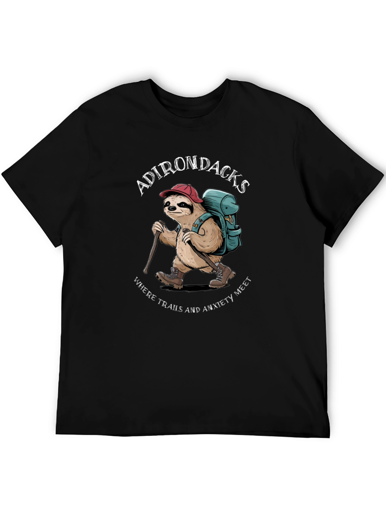 Adirondacks Sloth Hiking T-Shirt