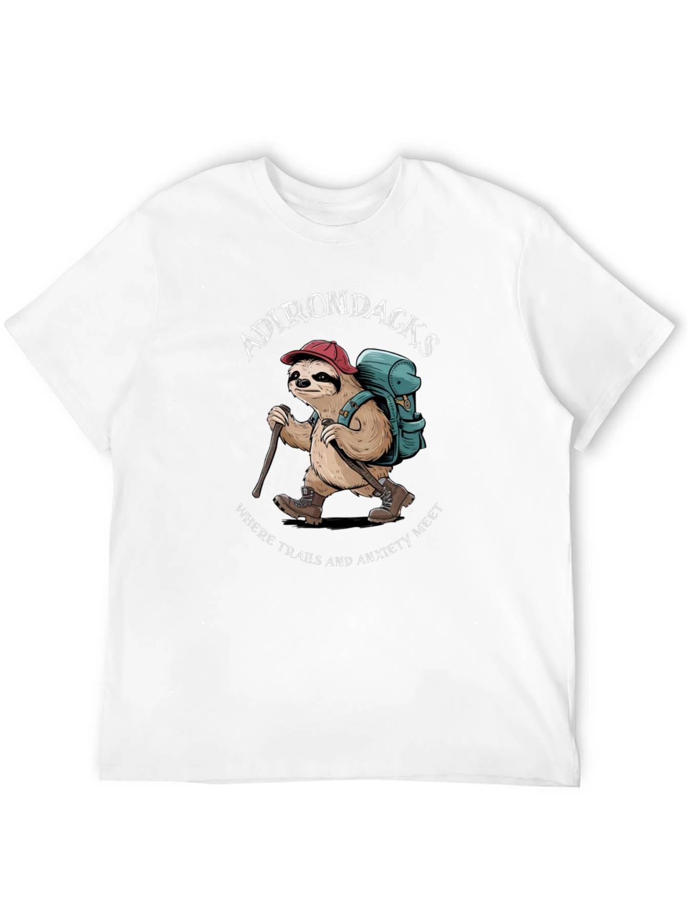 Adirondacks Sloth Hiking T-Shirt