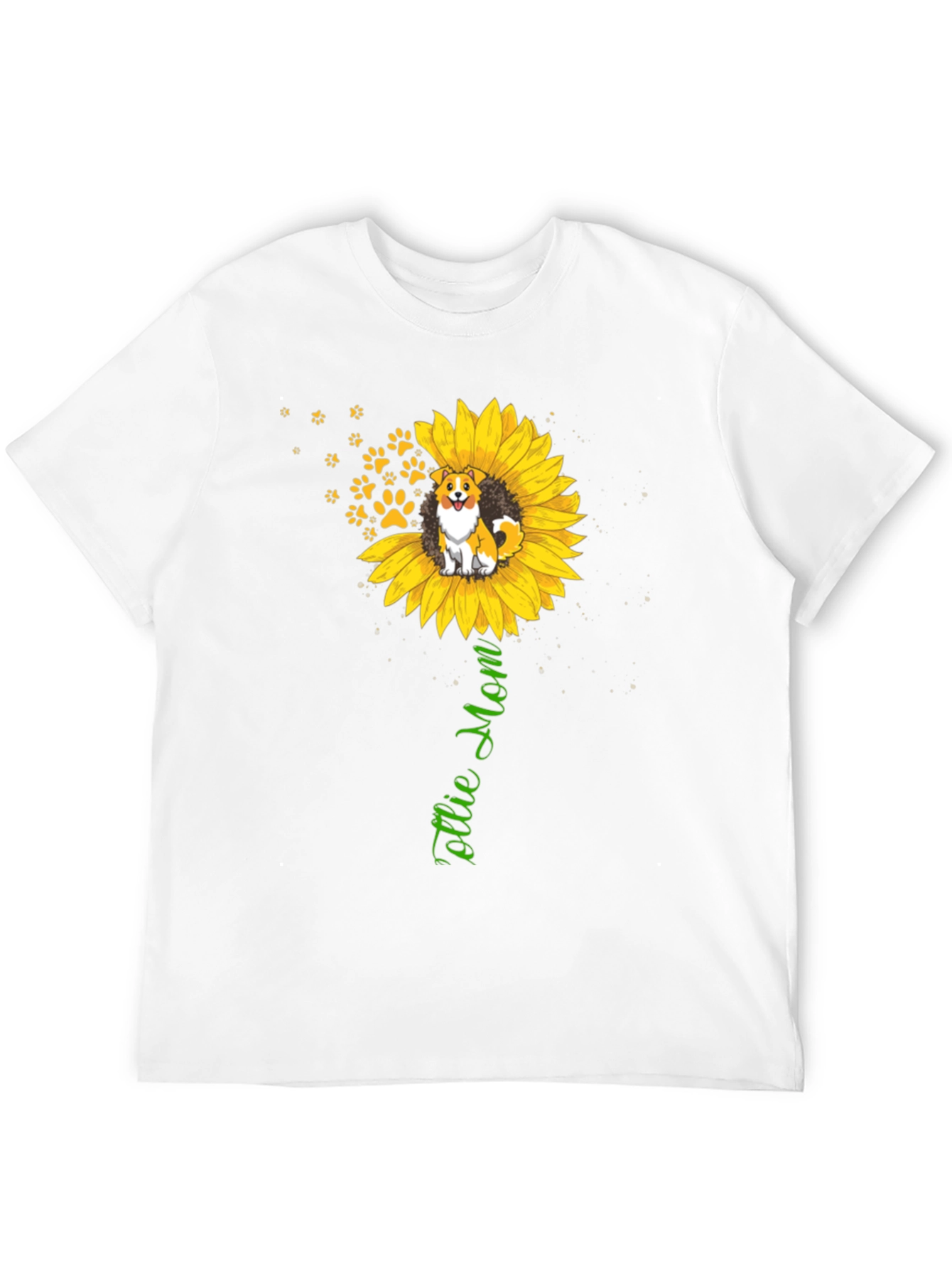 Collie Mom T-Shirt – Sunflower Dog Lover Gift Tee