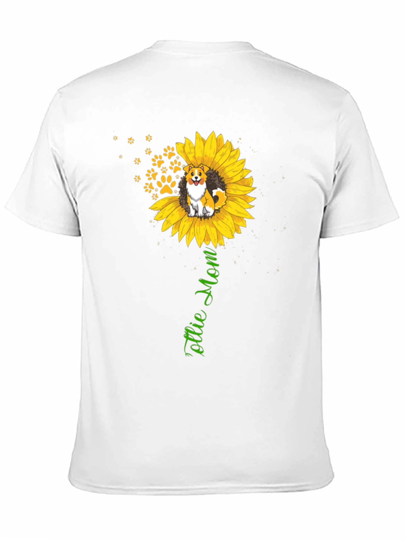 Collie Mom T-Shirt – Sunflower Dog Lover Gift Tee