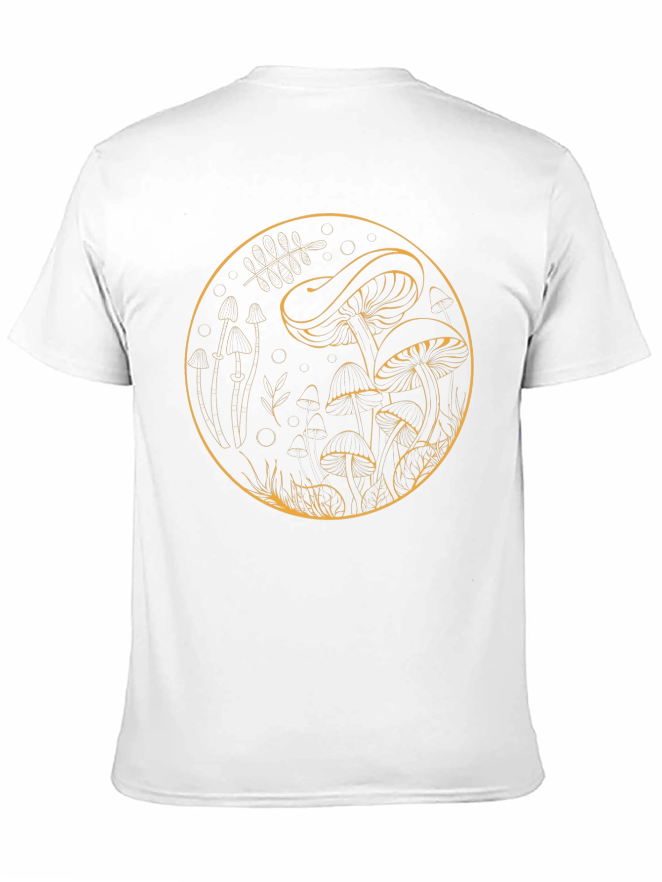 Mushroom Circle Graphic T-Shirt - Unisex Cotton Tee