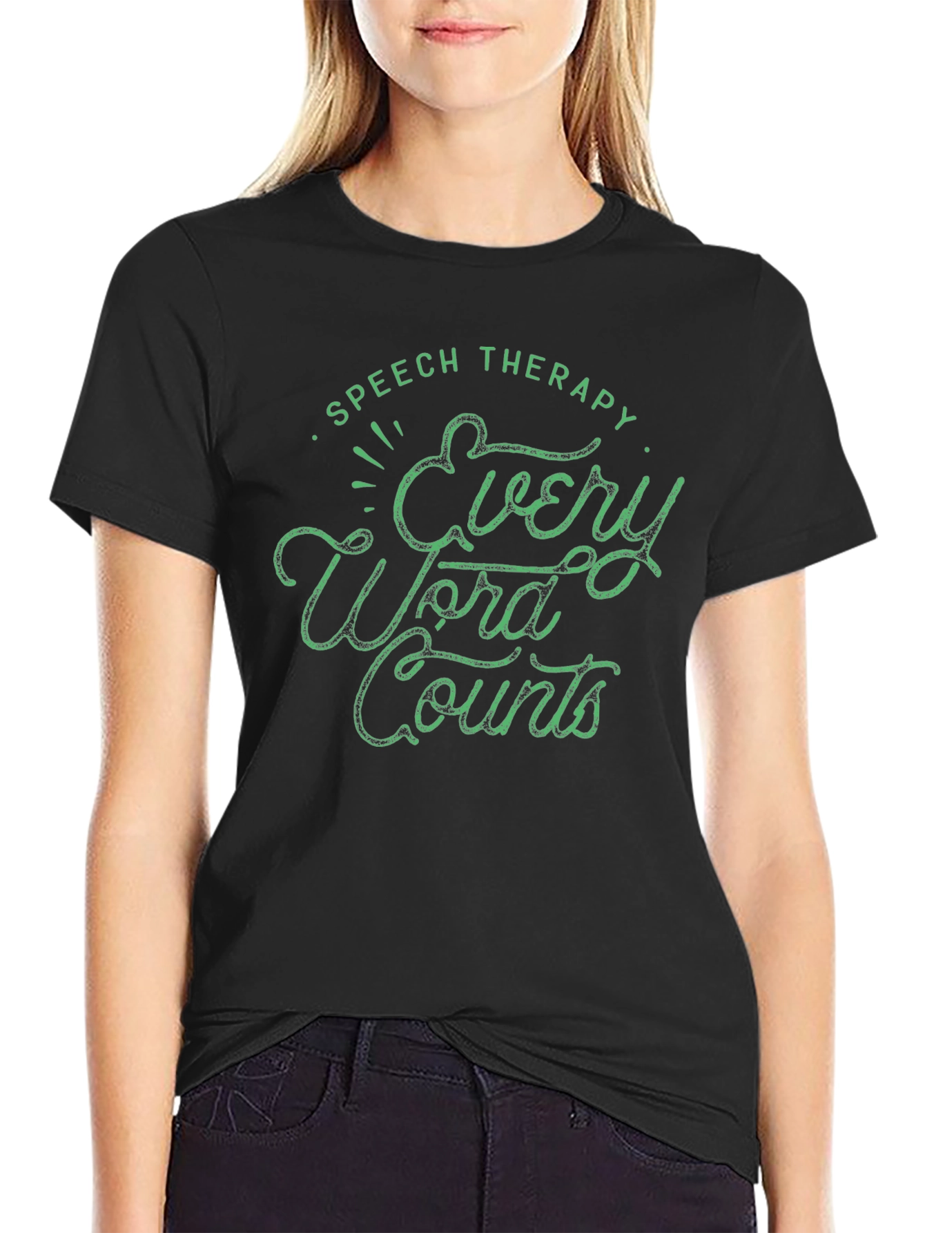 Speech Therapy Every Word Counts Graphic T-Shirt