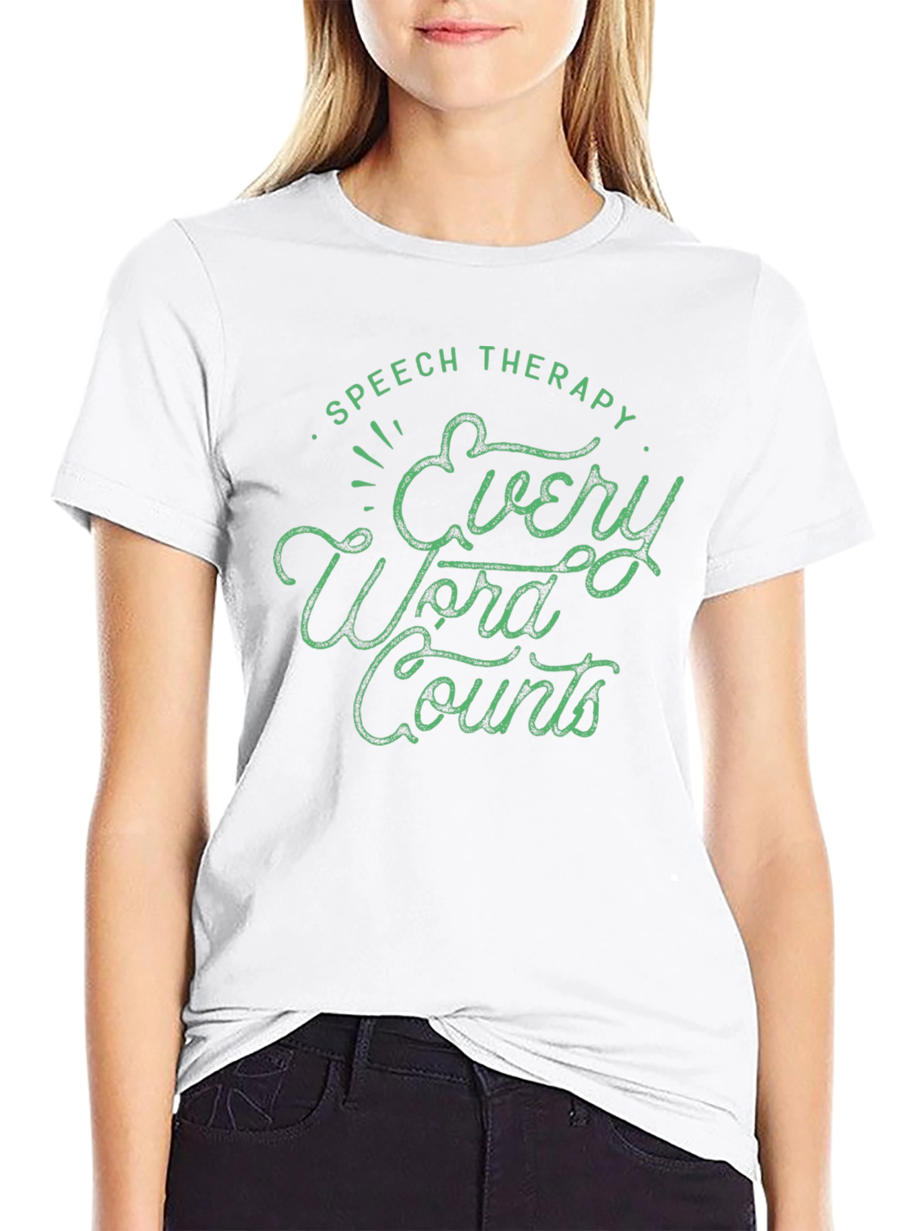 Speech Therapy Every Word Counts Graphic T-Shirt