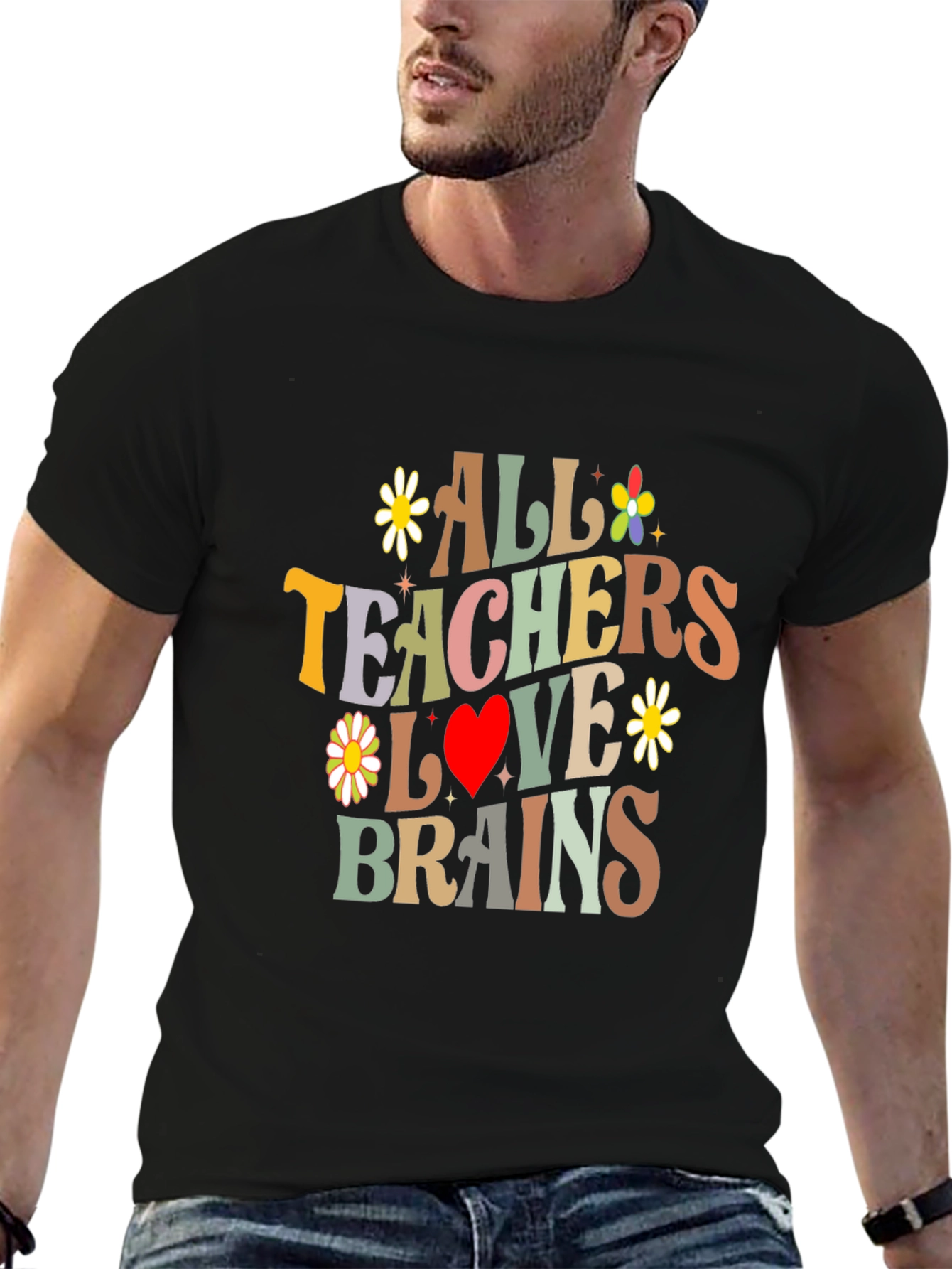 All Teachers Love Brains Graphic Tee