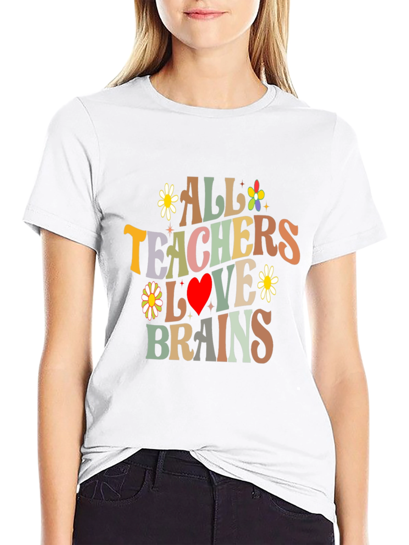 All Teachers Love Brains Graphic Tee