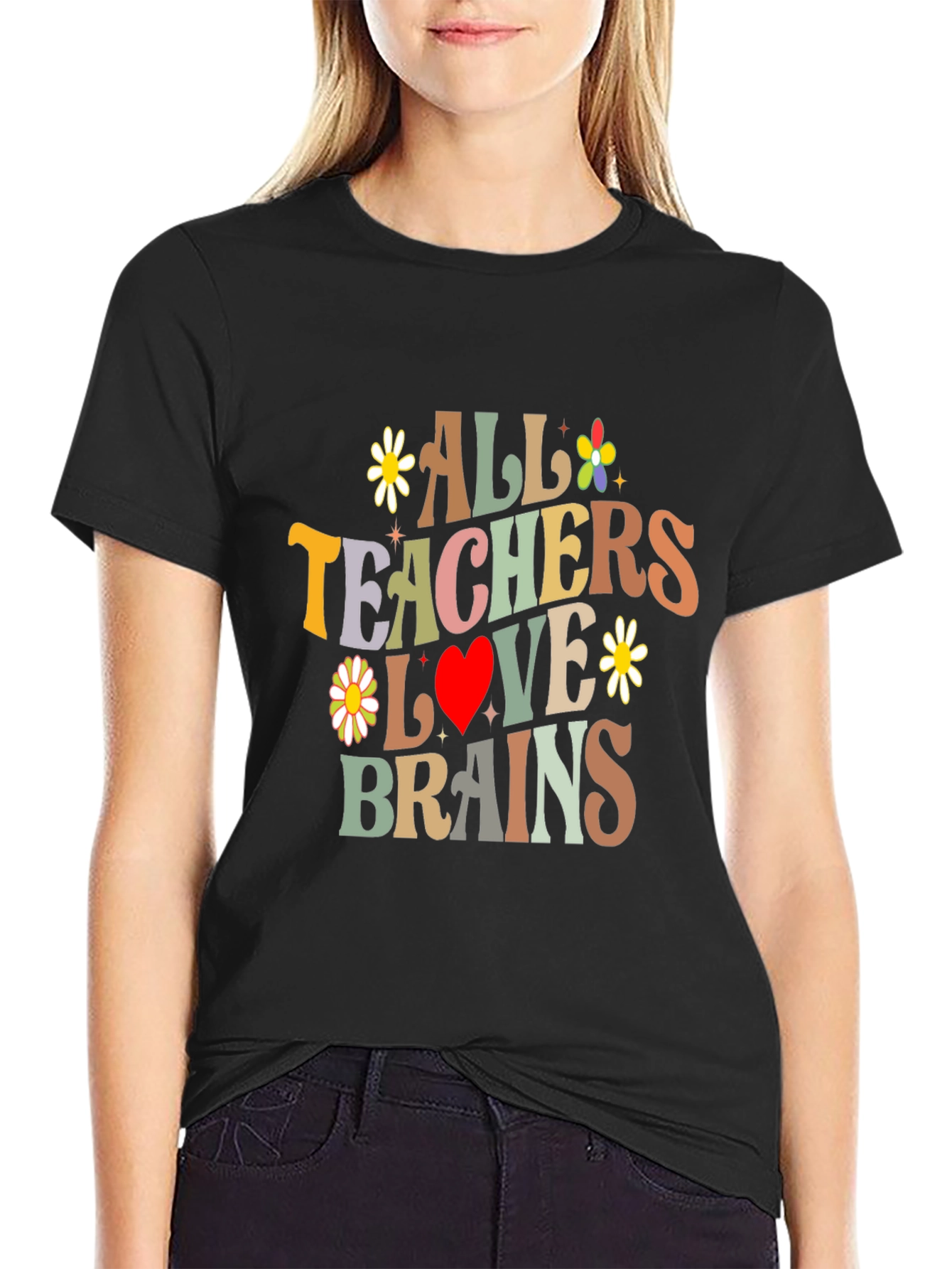 All Teachers Love Brains Graphic Tee