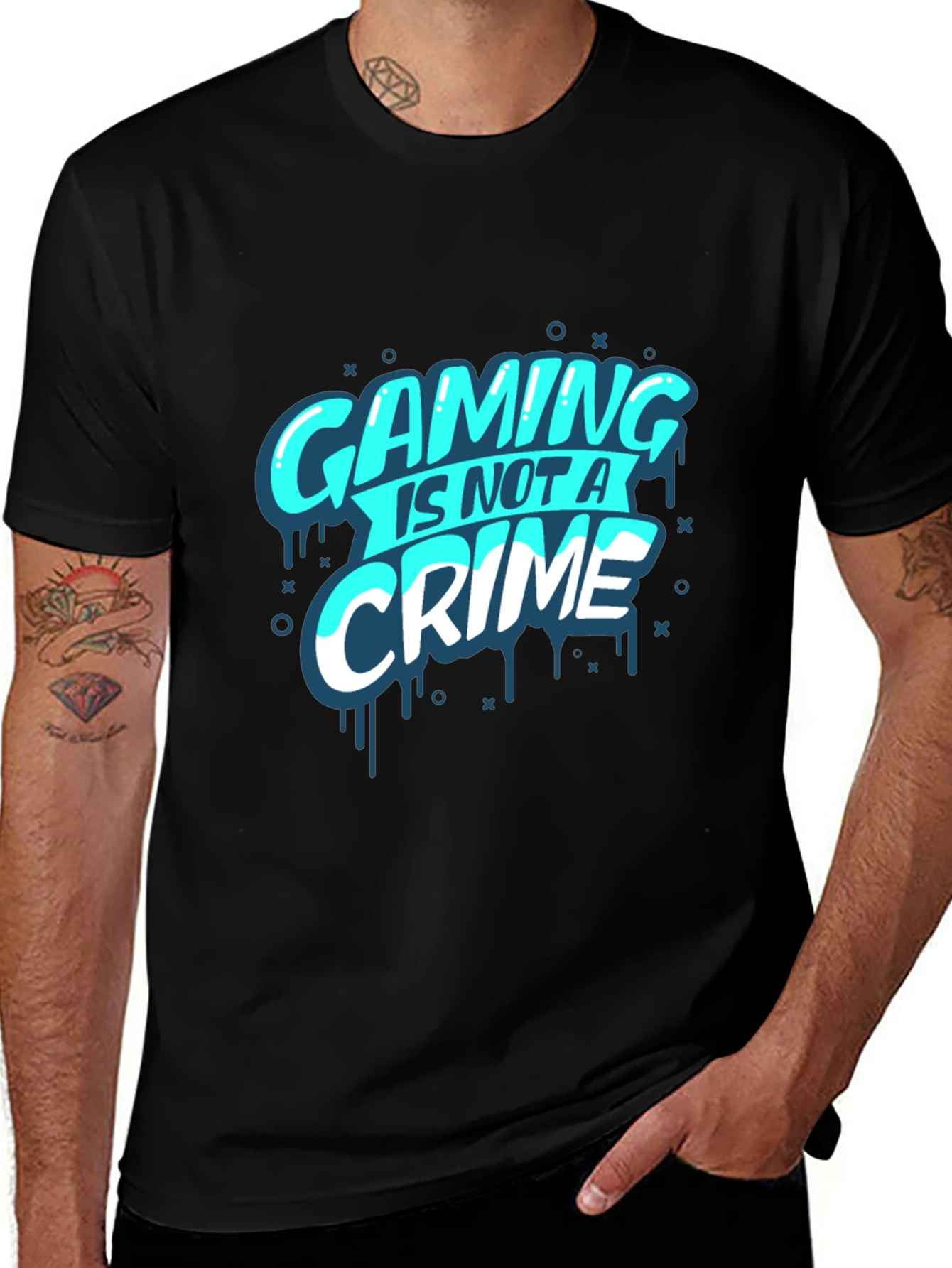 Gaming is Not a Crime T-Shirt - Gamer Tee