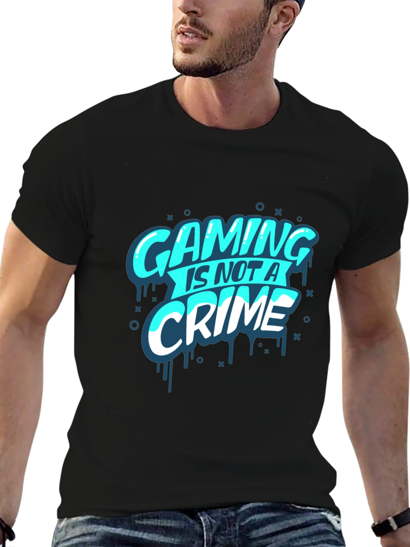 Gaming is Not a Crime T-Shirt - Gamer Tee
