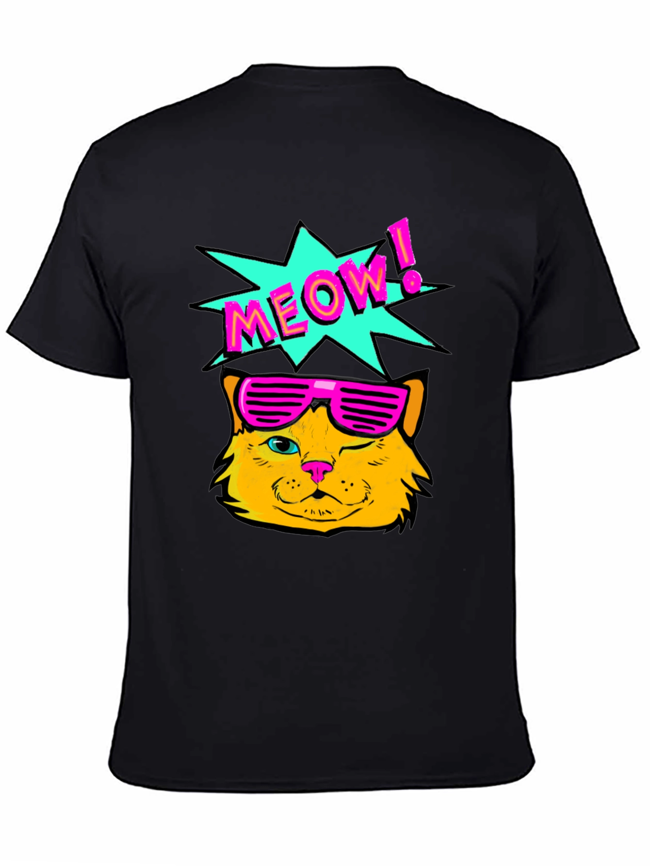 Retro Meow Cat T-Shirt
