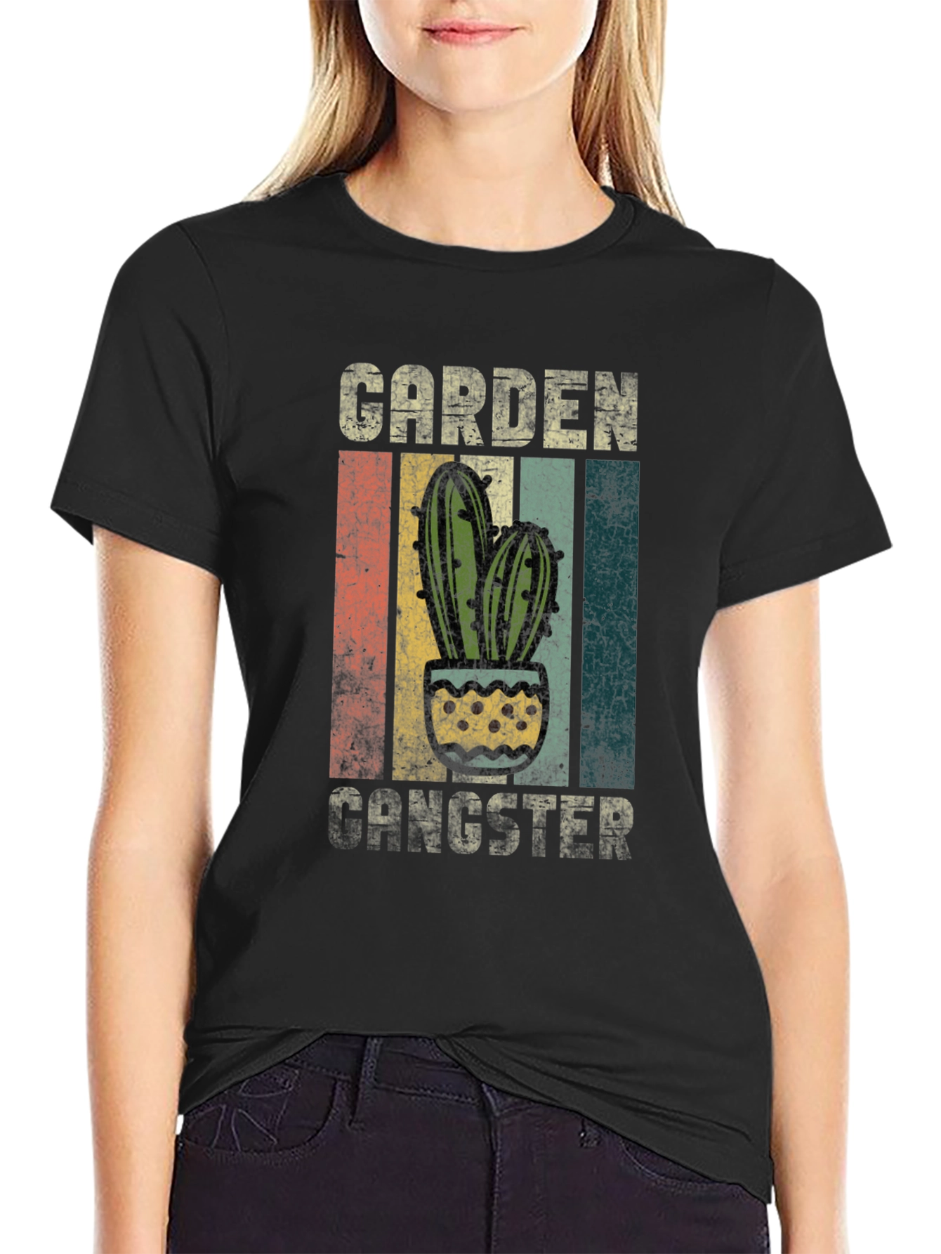 Garden Gangster Cactus Graphic T-Shirt
