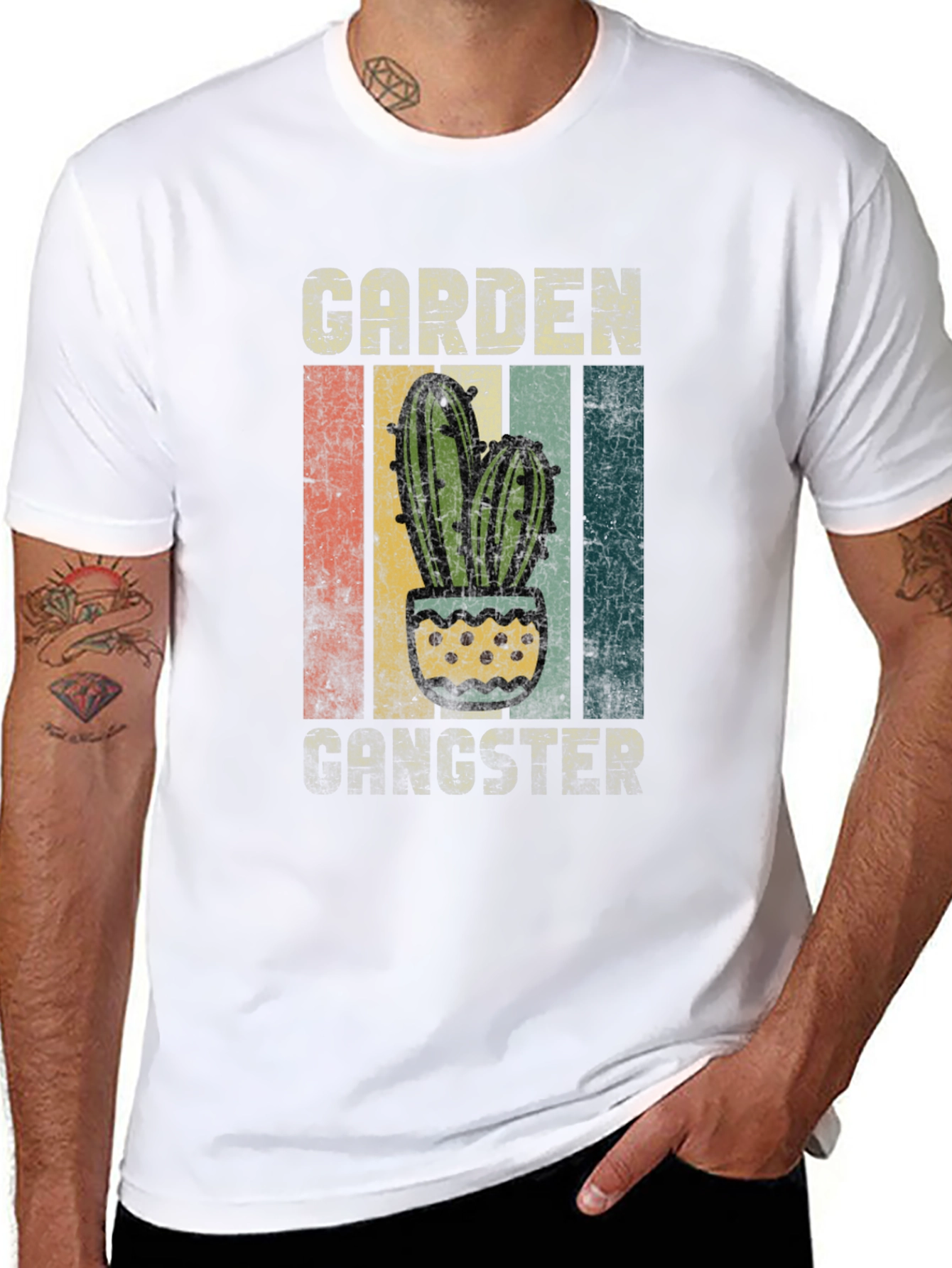 Garden Gangster Cactus Graphic T-Shirt